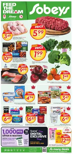 Preview Sobeys weekly flyer / circulaire valid from Jan 29, 2026