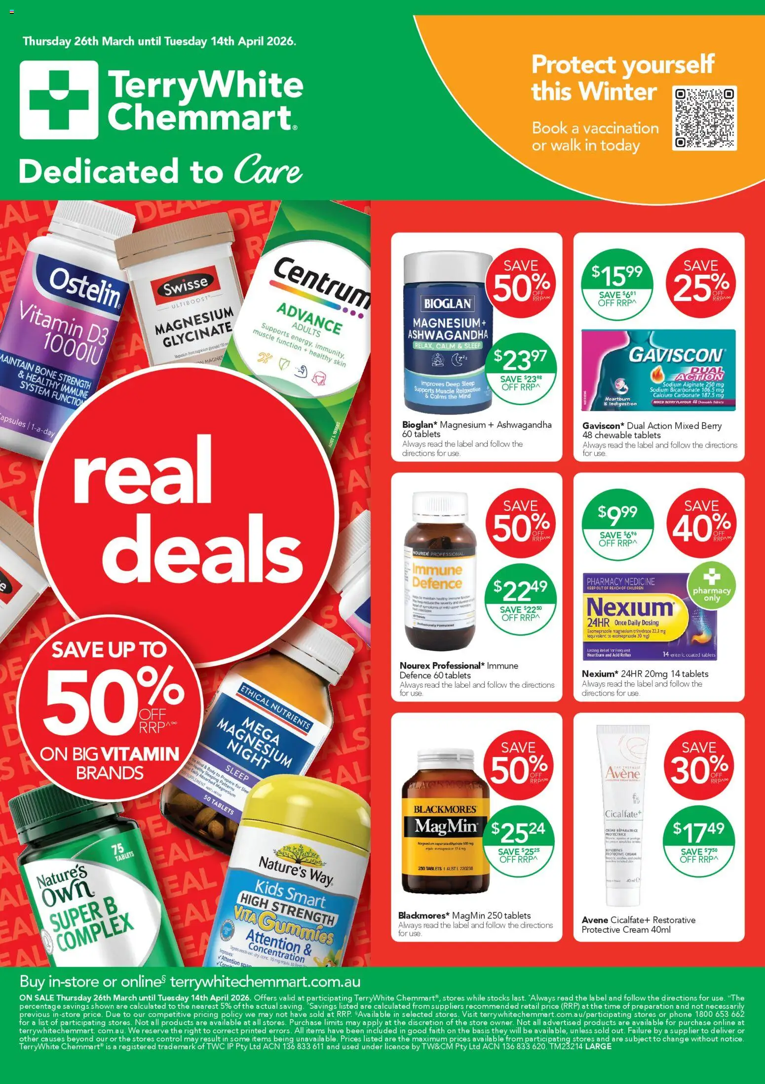 Terry White catalogue  - page 1- valid from 26/03/2026