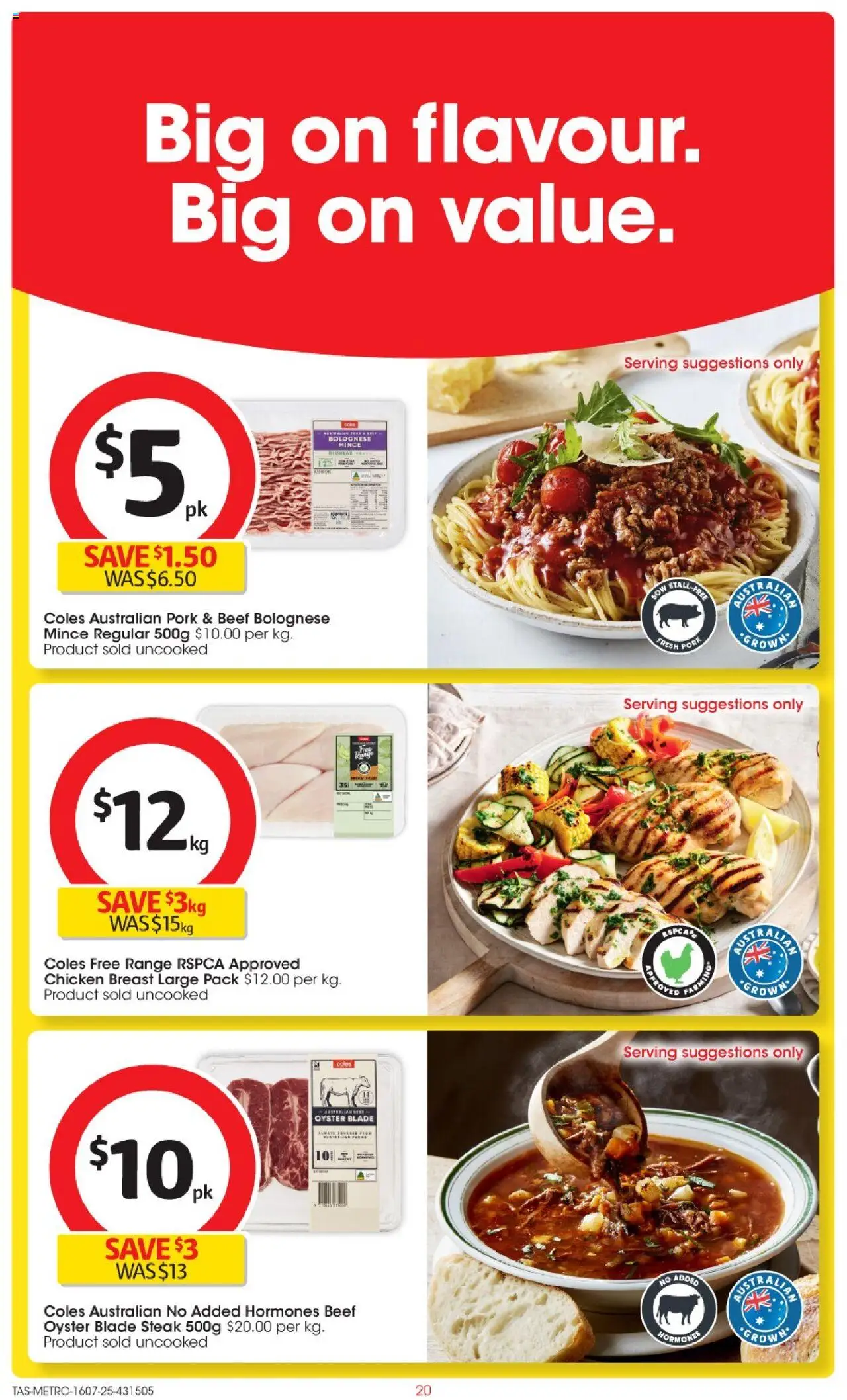 Coles Catalogue TAS - page 20- valid from 16/07/2025