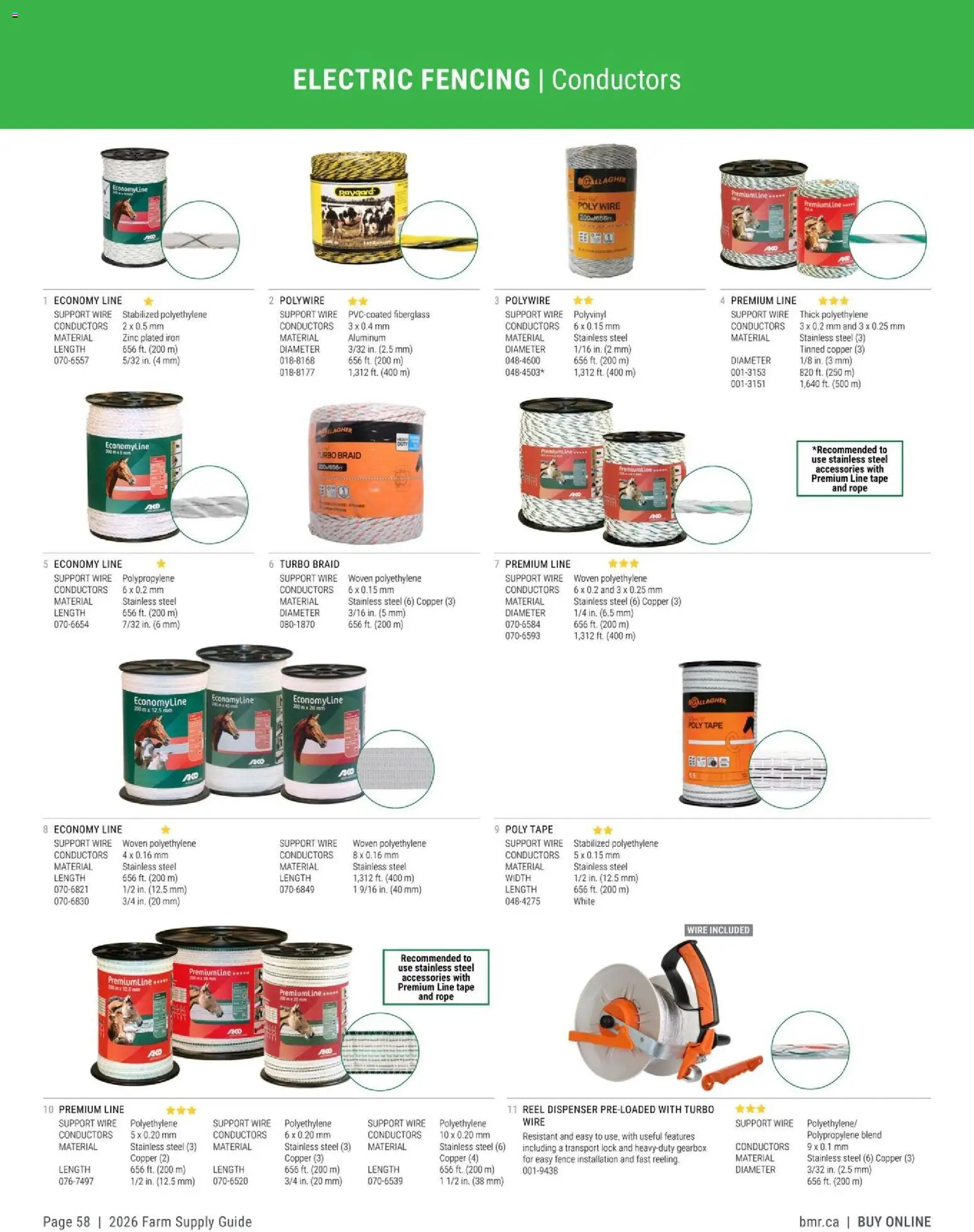 BMR - Agrizone - 2026 Farm Supply Guide - page 58- valid from Jan 9, 2026