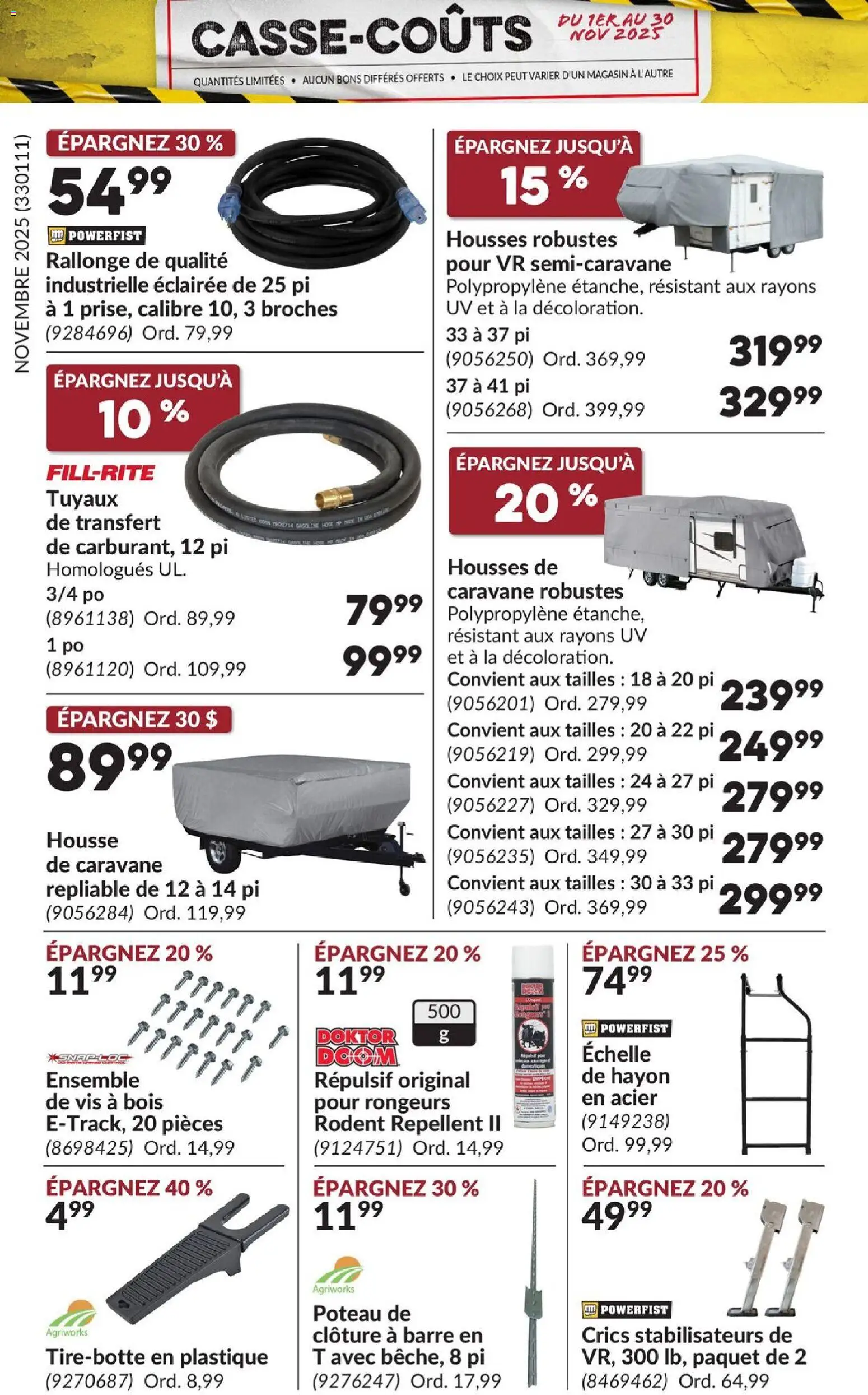 Princess Auto - Casse-Coûts - page 21- valid from Nov 1, 2025