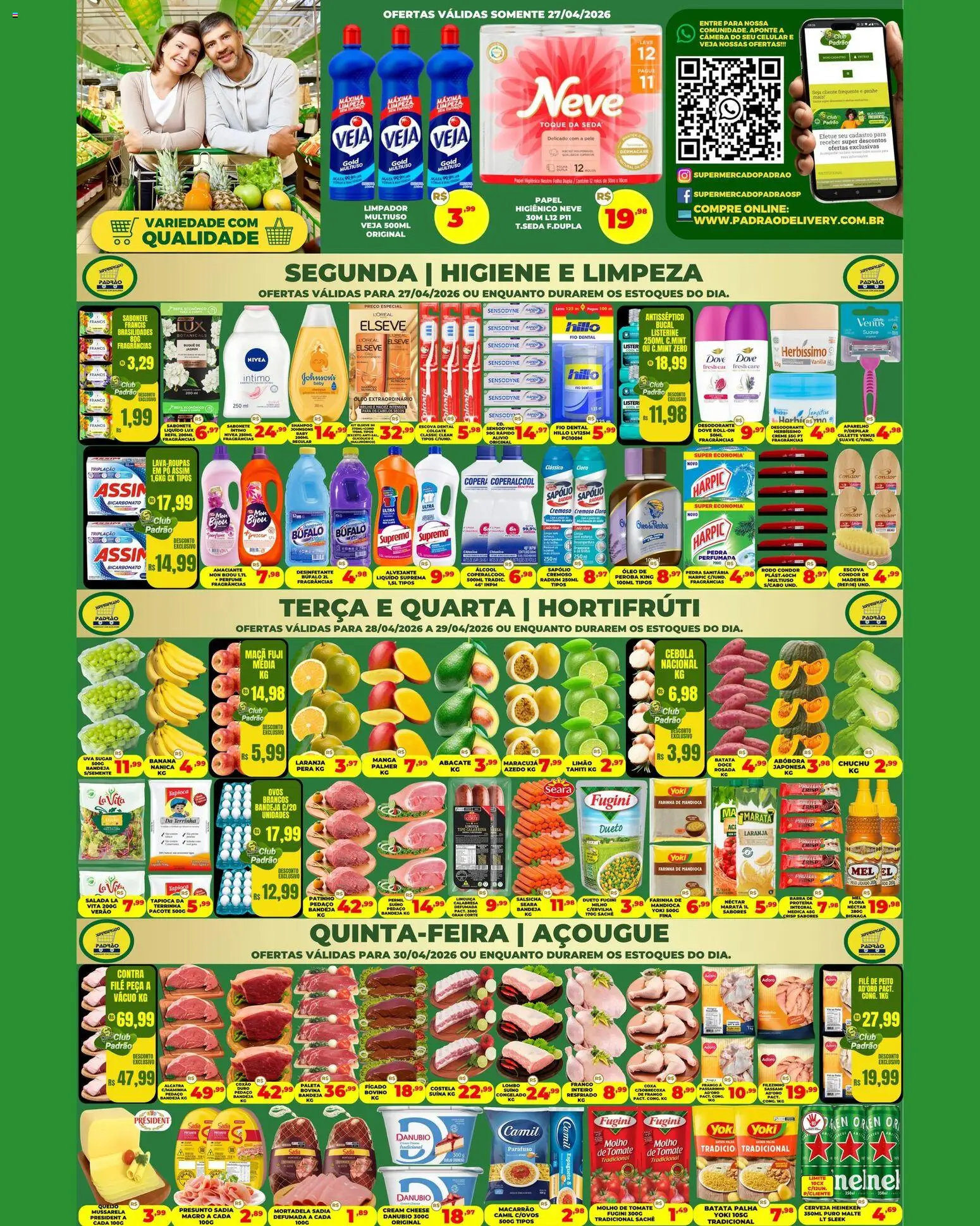 Supermercado Padrão - Ofertas da semana - página 1- válido a partir de 27/04/2026
