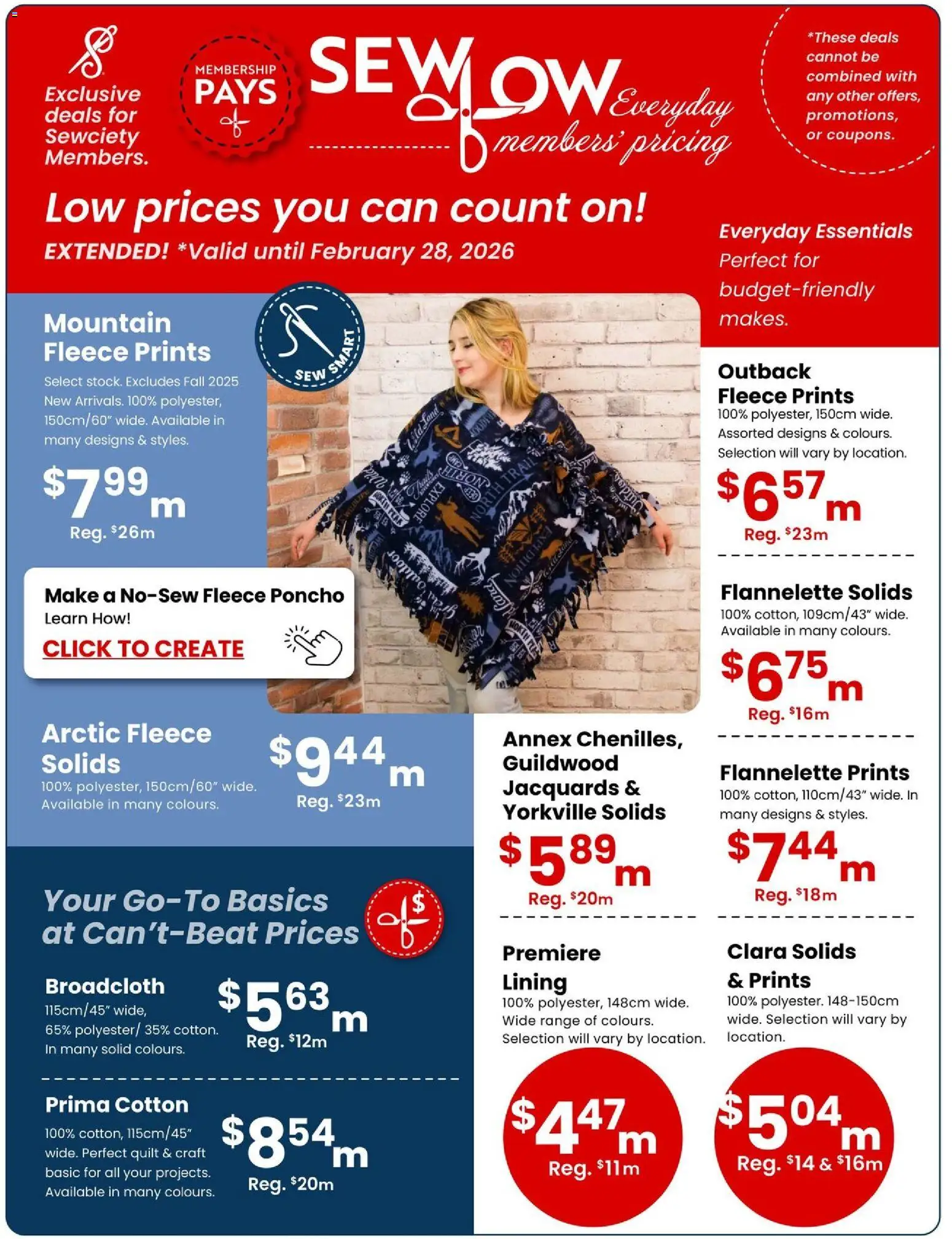 Fabricland weekly flyer / circulaire - page 2- valid from Jan 2, 2026