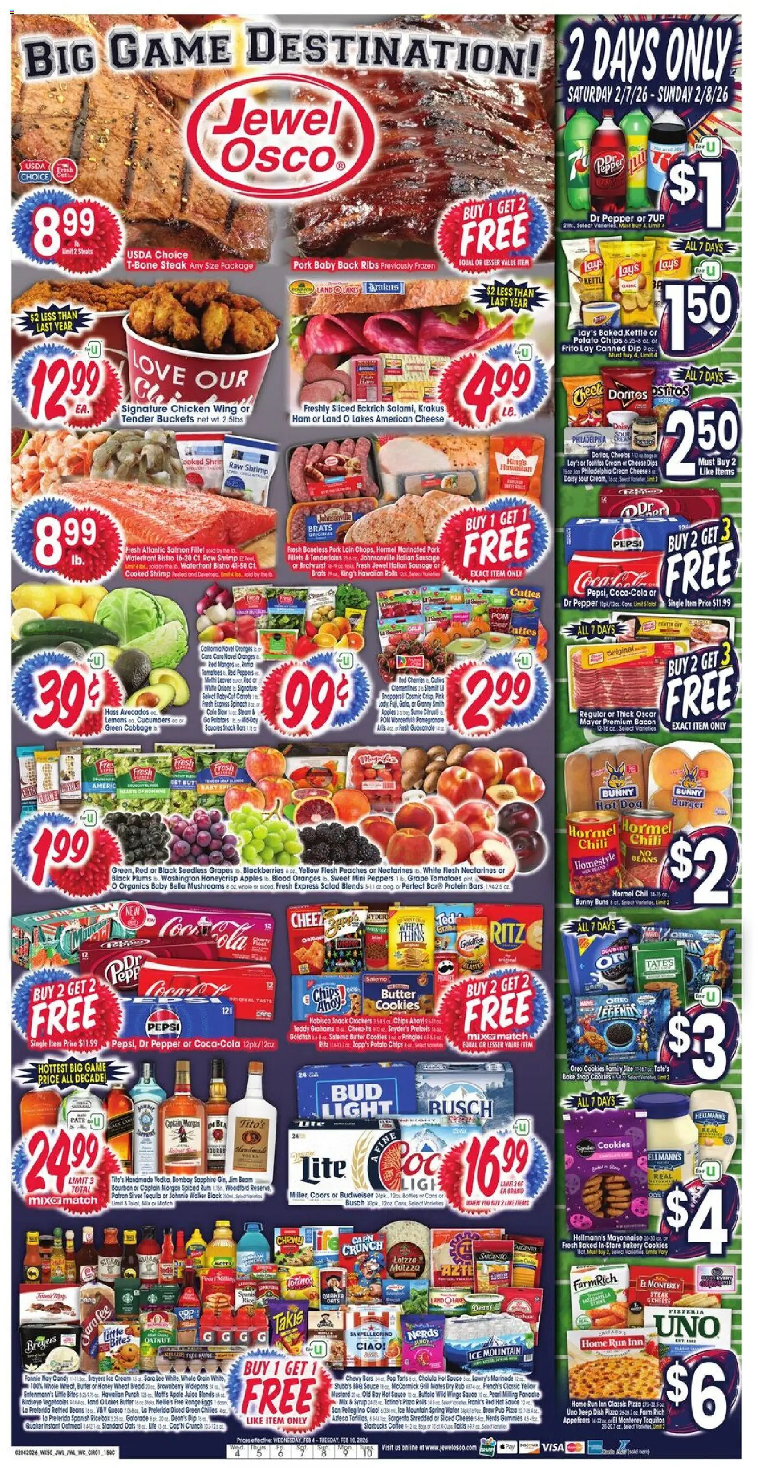 Jewel Osco Weekly Ad - IL - page 1- valid from 02/04/2026