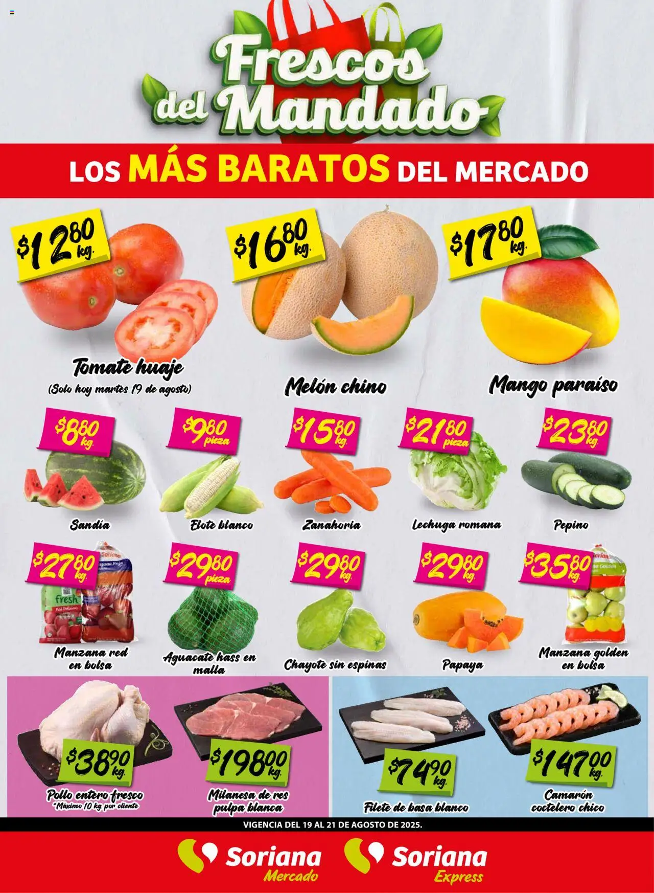 Soriana - Frescos del Mandado Mercado Coah, Chih y Dur - página 1- válido desde 19/08/2025