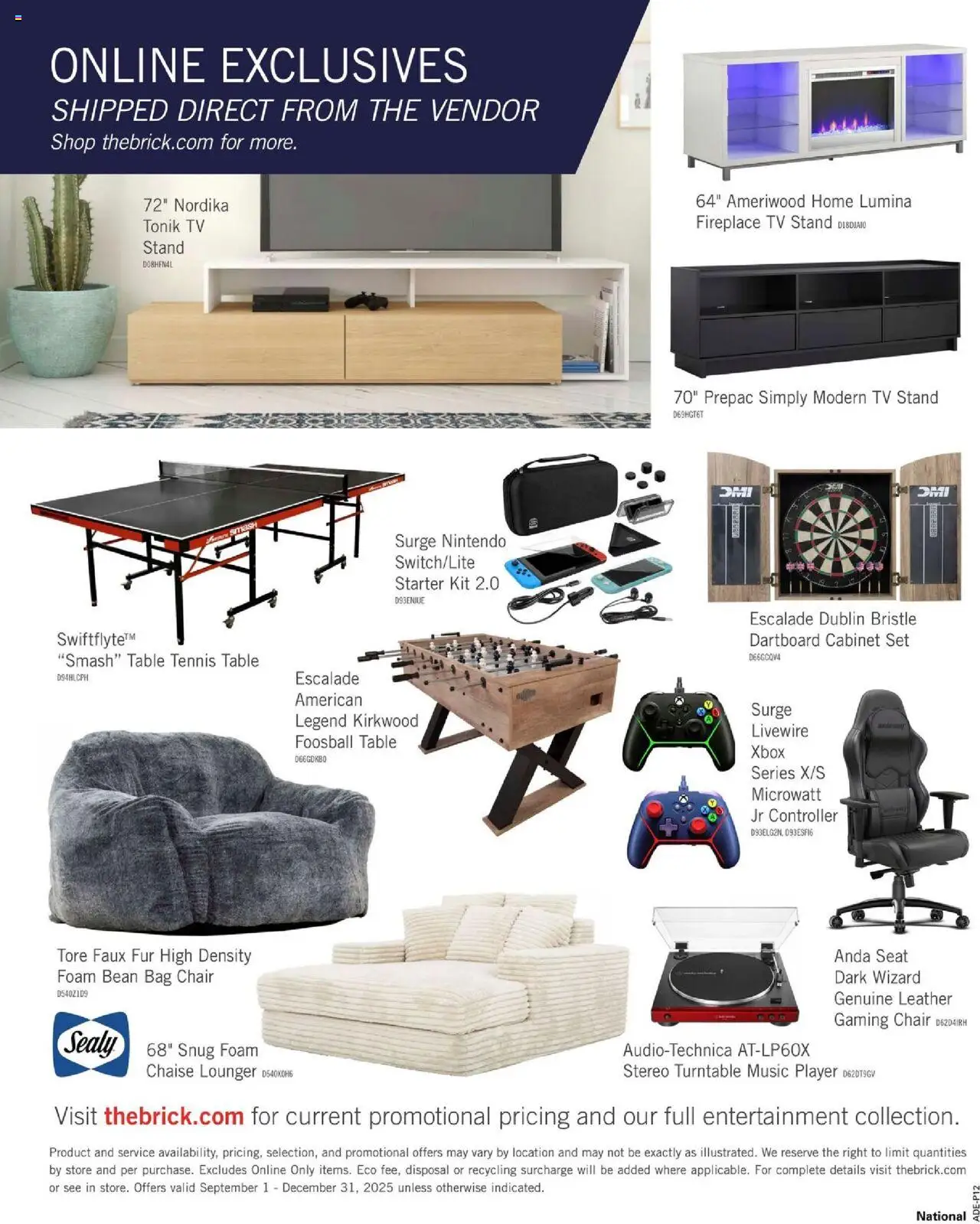 The Brick flyer - 2025 Entertainment Guide - page 12- valid from Sep 4, 2025