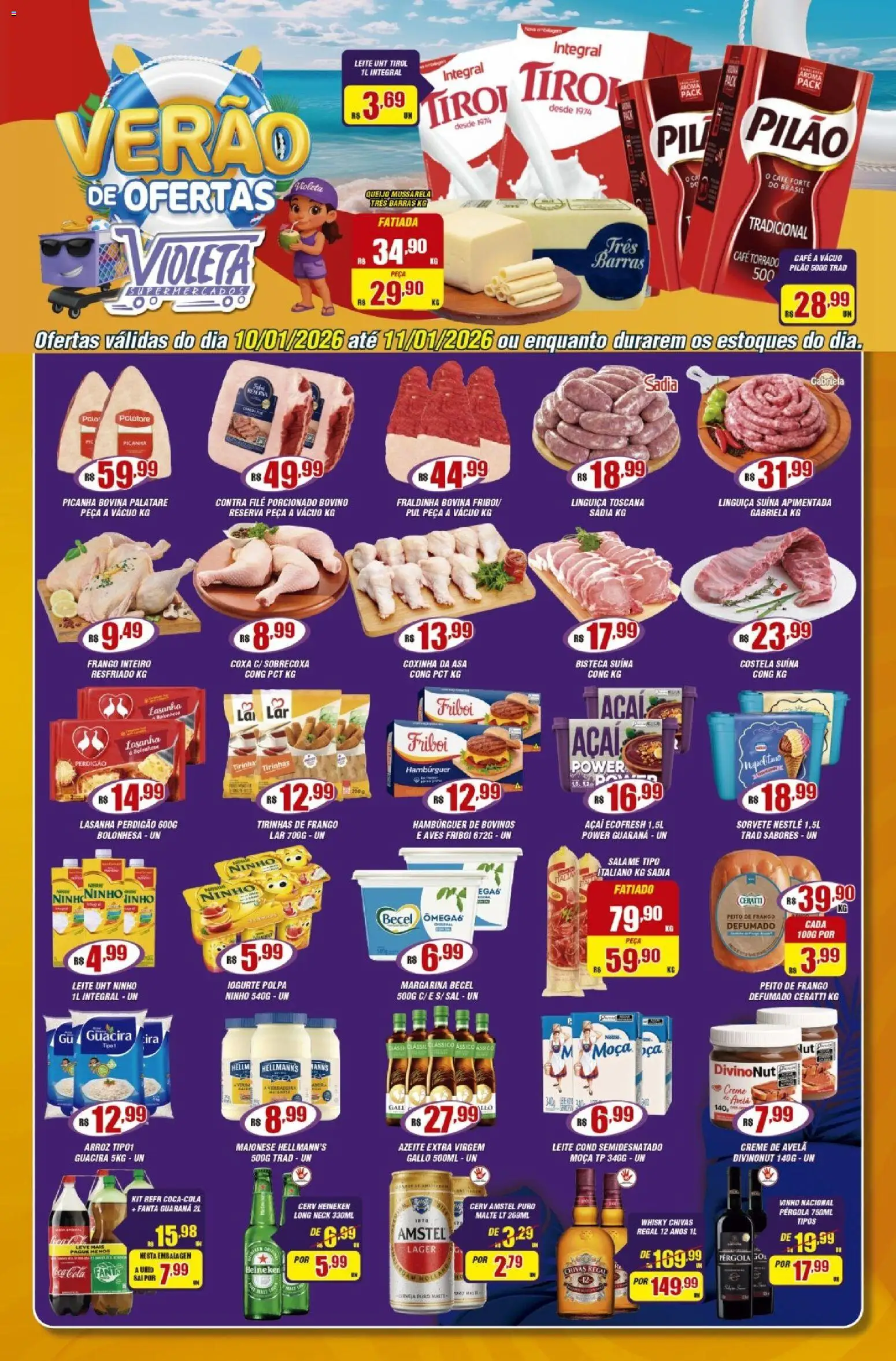 Violeta Supermercados - Ofertas da semana - página 1- válido a partir de 10/01/2026
