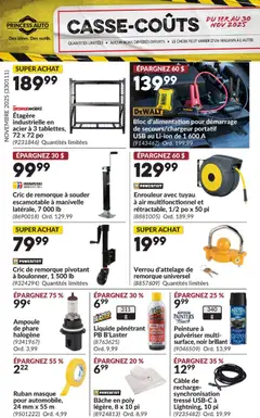 Preview Princess Auto - Casse-Coûts valid from Nov 1, 2025