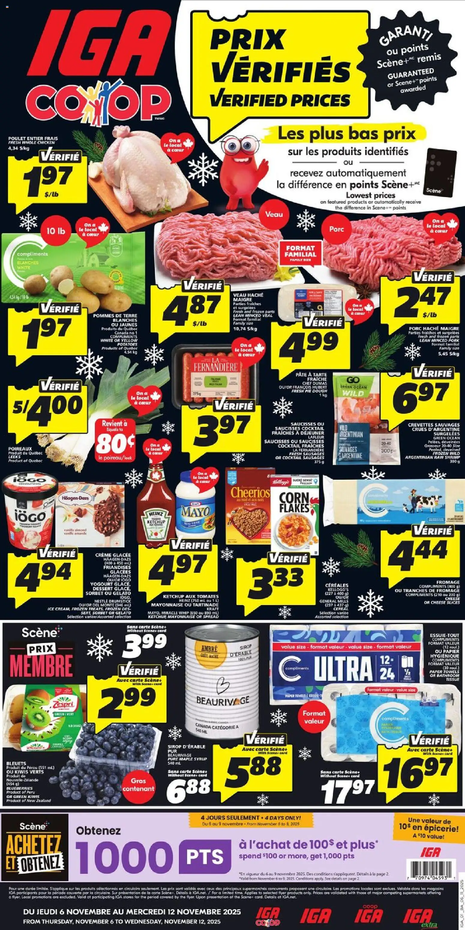 IGA flyer - New Brunswick - page 1- valid from Nov 6, 2025