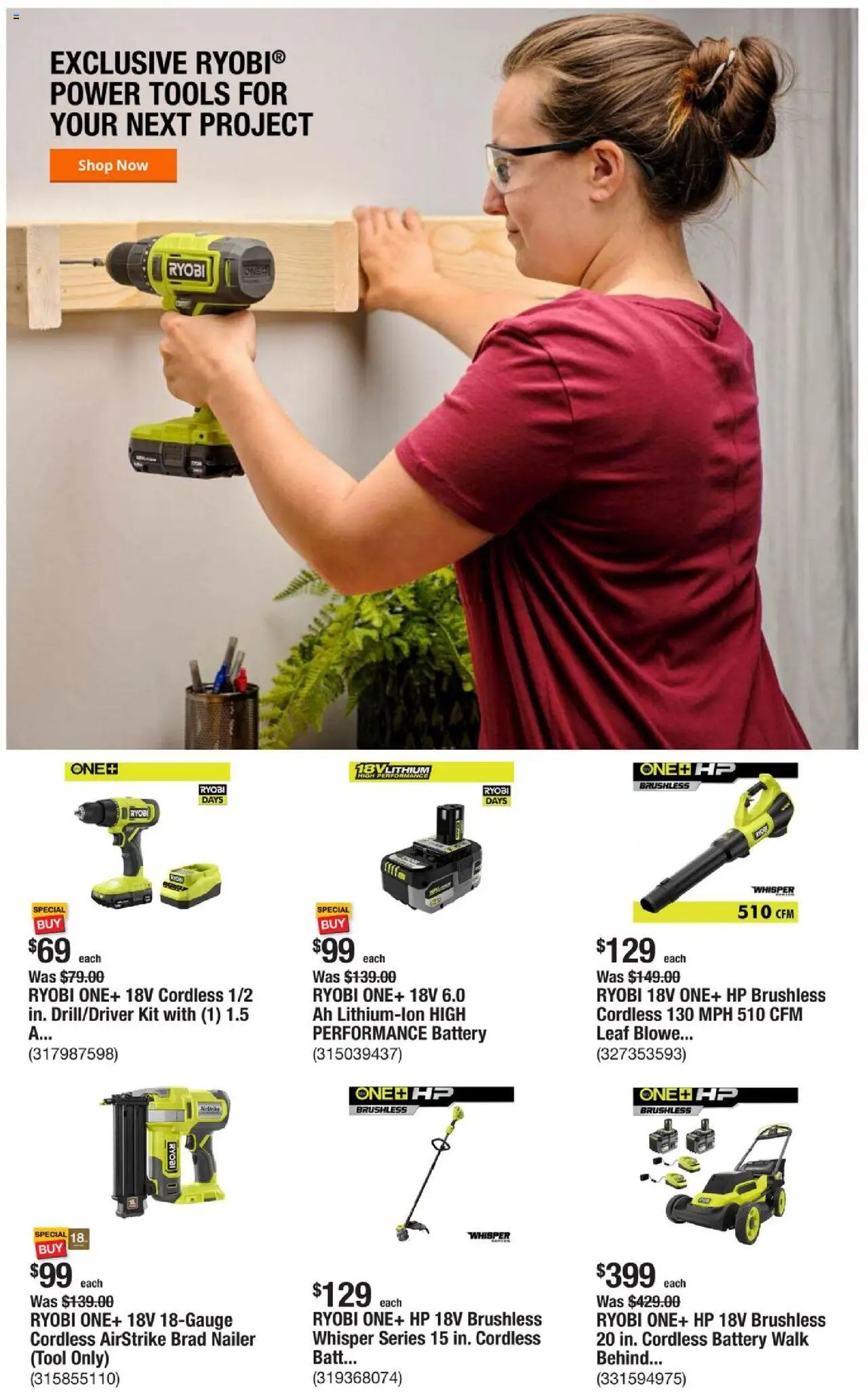 Home Depot Ad - page 8- valid from 07/10/2025