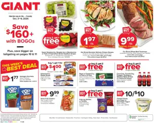 Preview Giant Weekly Ad valid from 10/03/2025
