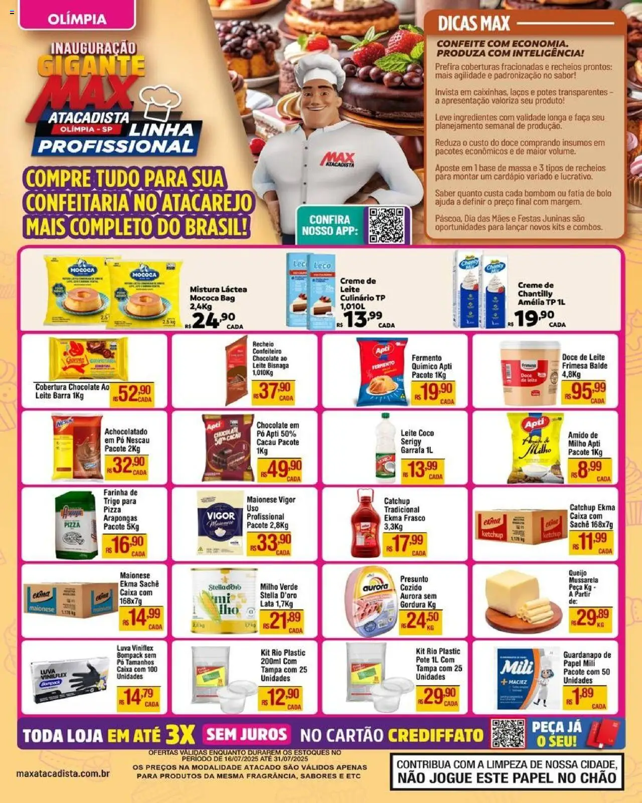 Max Atacadista - Ofertas Linha Profissional - página 1- válido a partir de 16/07/2025
