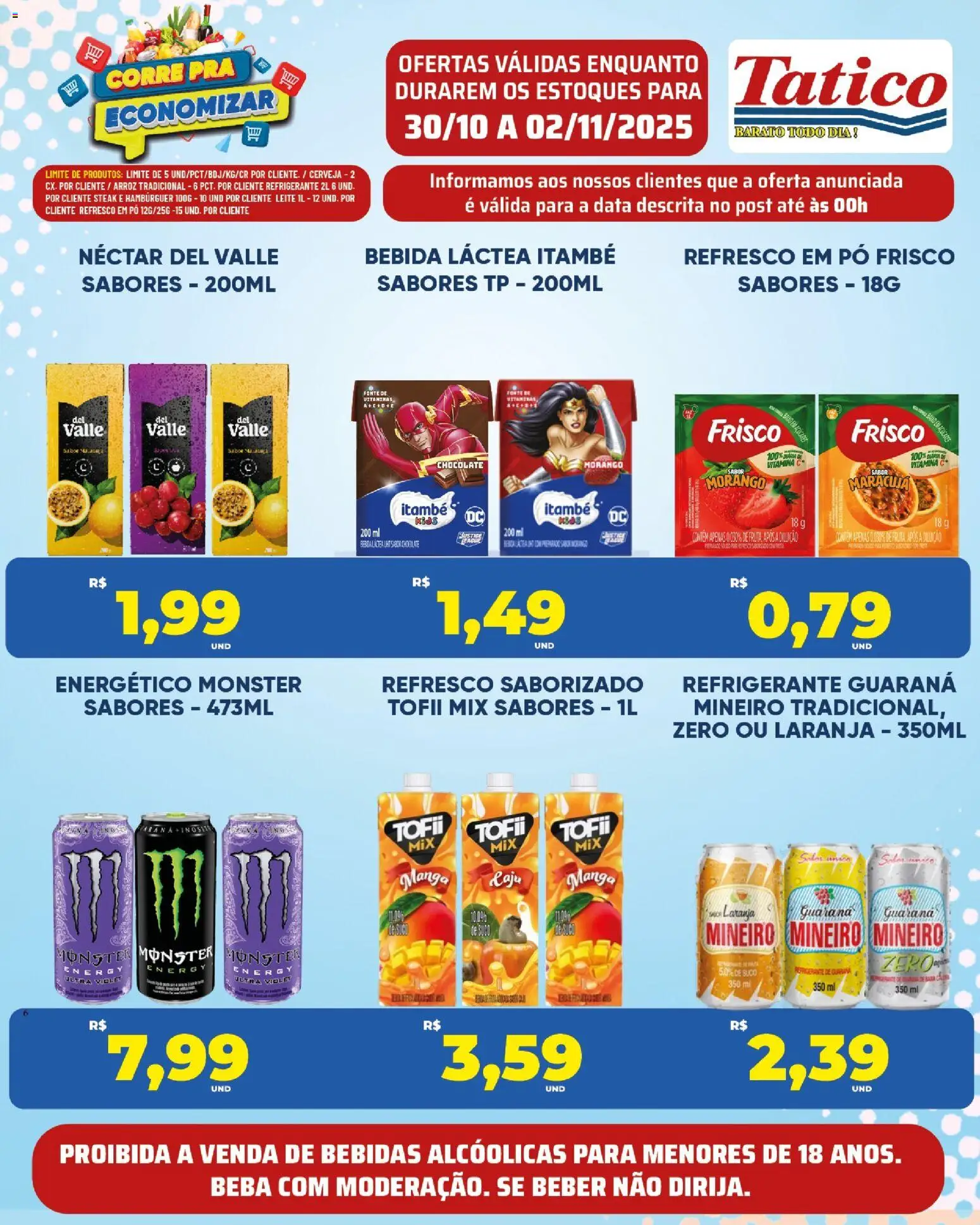 Tatico - Ofertas Fim de Semana - página 1- válido a partir de 30/10/2025
