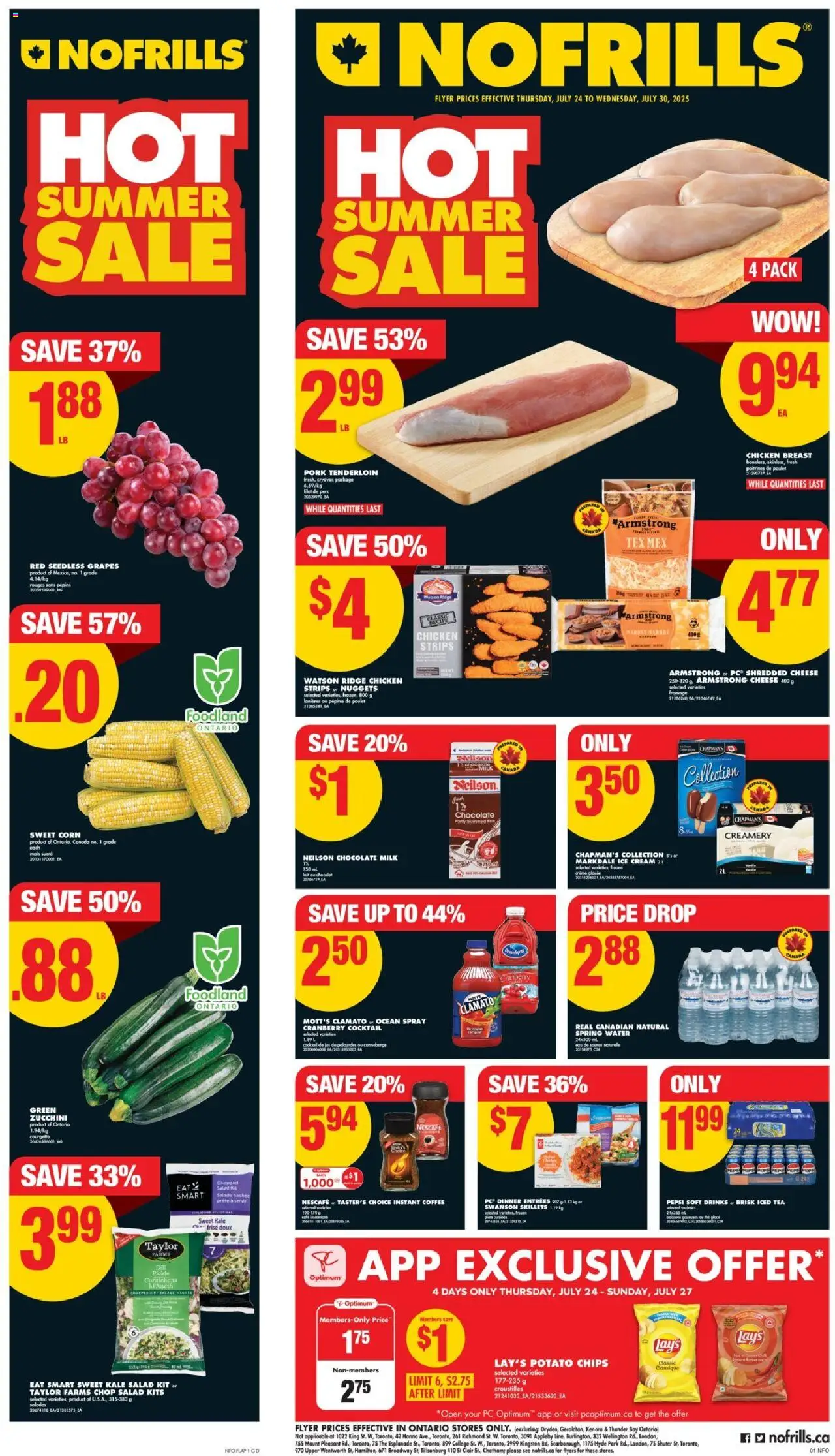 No Frills weekly flyer / circulaire - page 1- valid from Jul 24, 2025