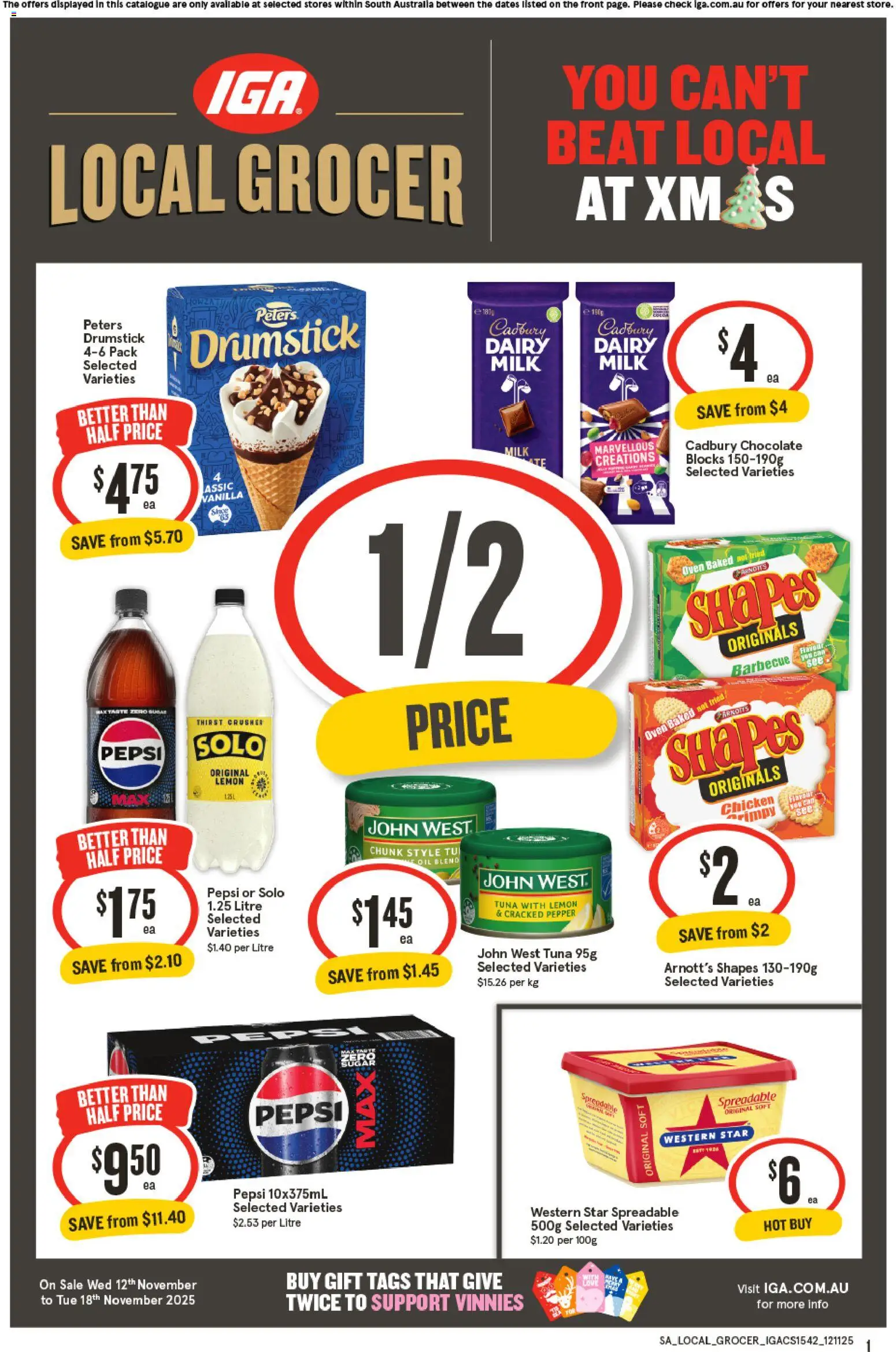 IGA Local Grocer SA - page 1- valid from 12/11/2025