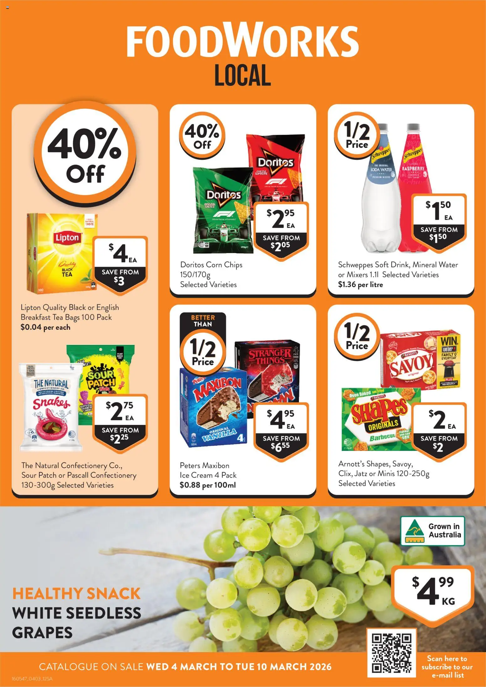 Foodworks catalogue SA - page 1- valid from 04/03/2026