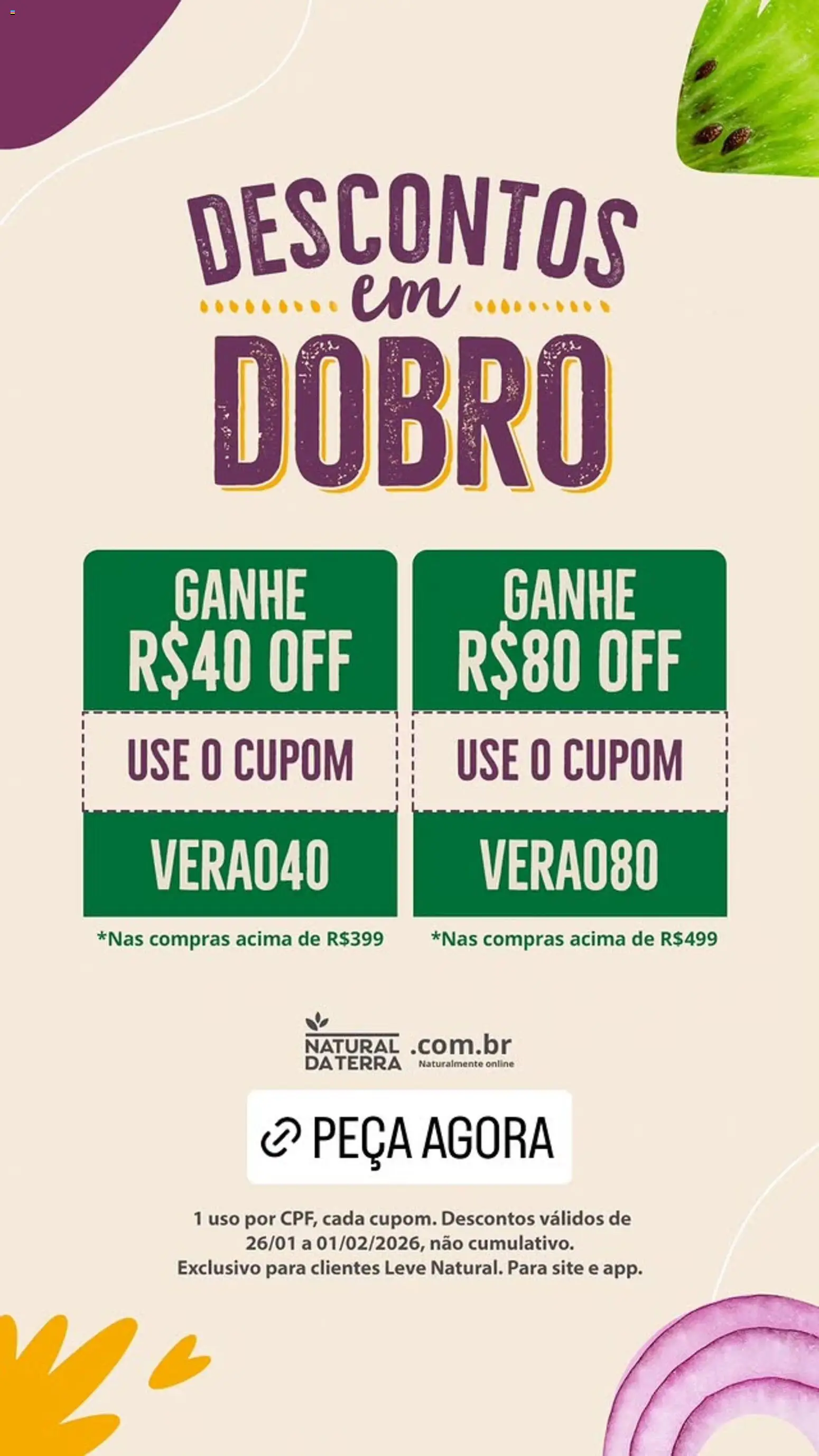Natural da Terra - Ofertas Descontos - página 1- válido a partir de 26/01/2026
