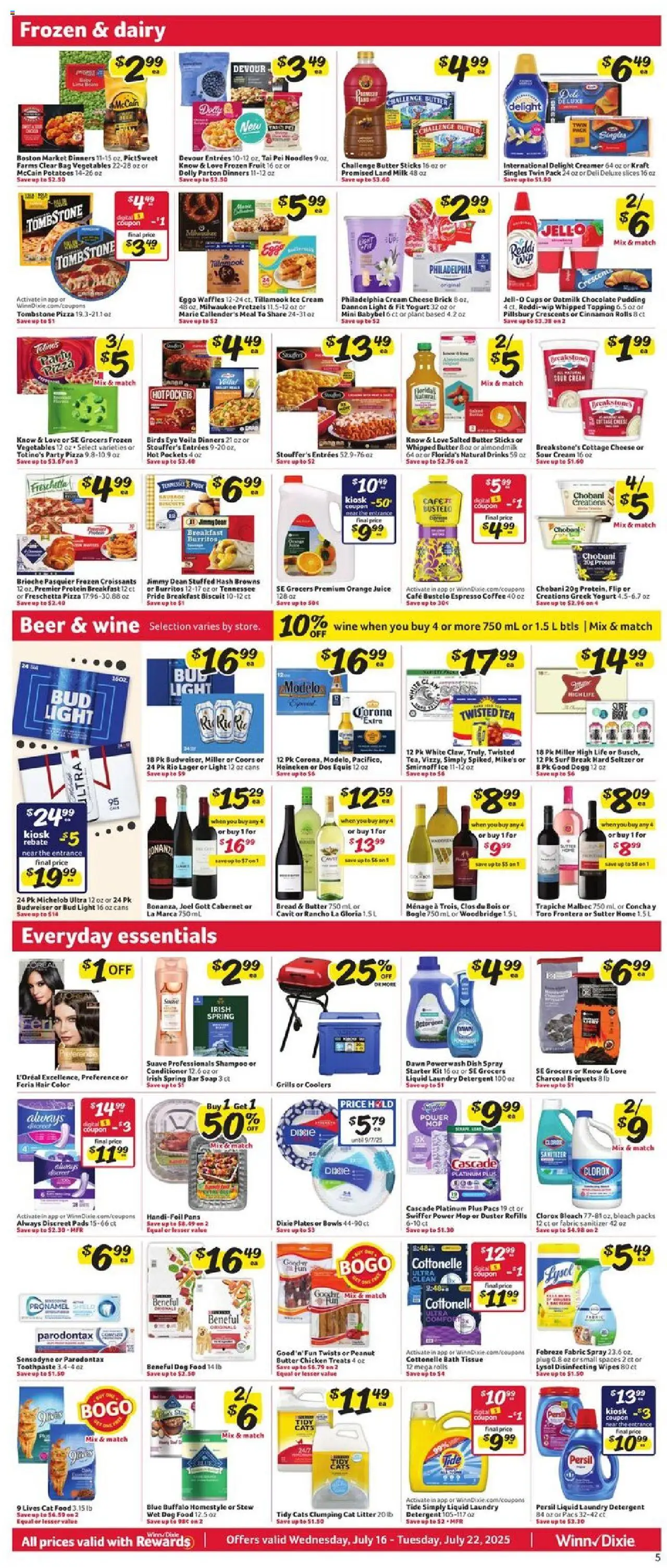 Winn Dixie Weekly Circular - FL - page 7- valid from 07/16/2025