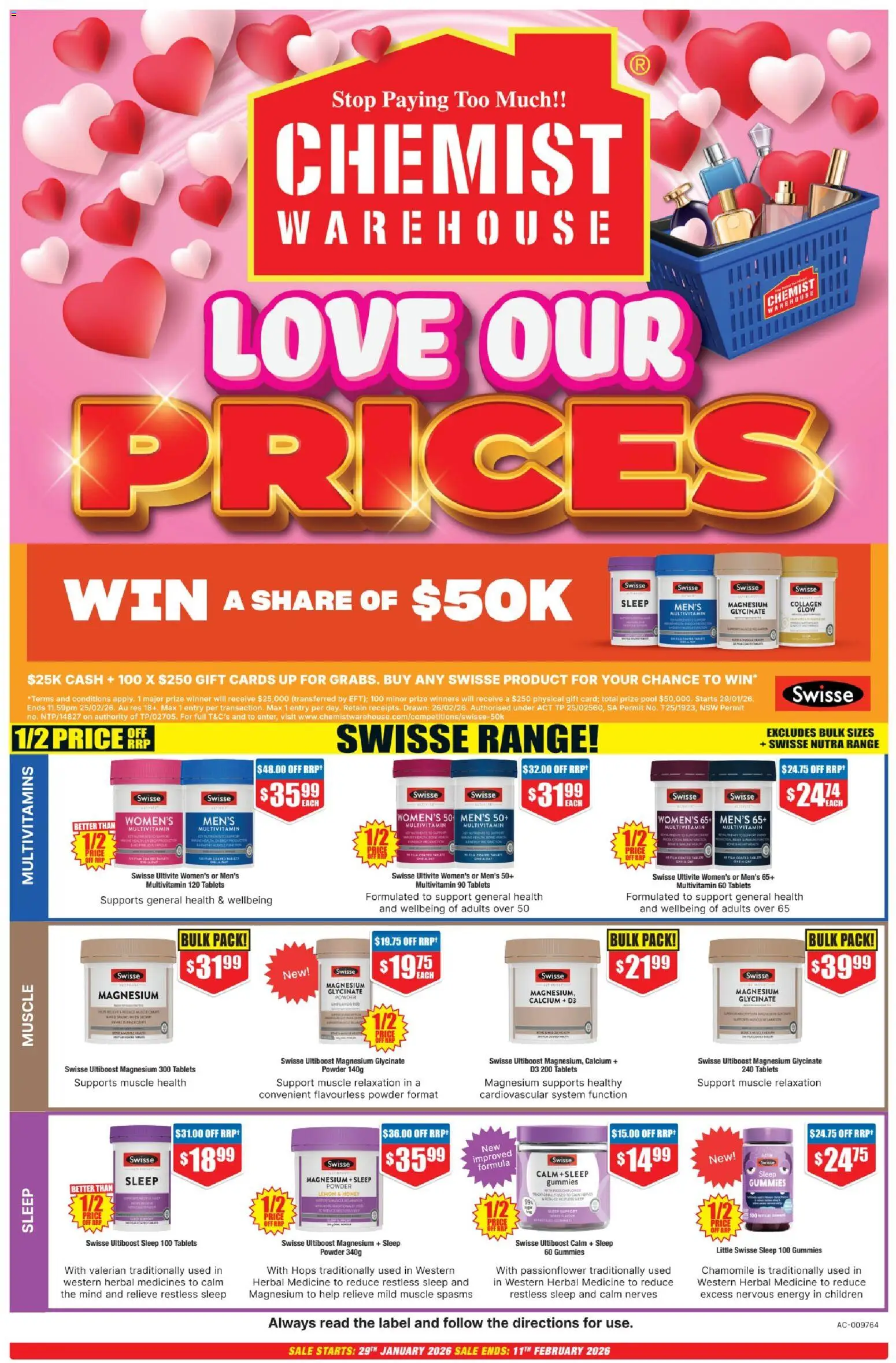 Chemist Warehouse Catalogue - page 1- valid from 29/01/2026