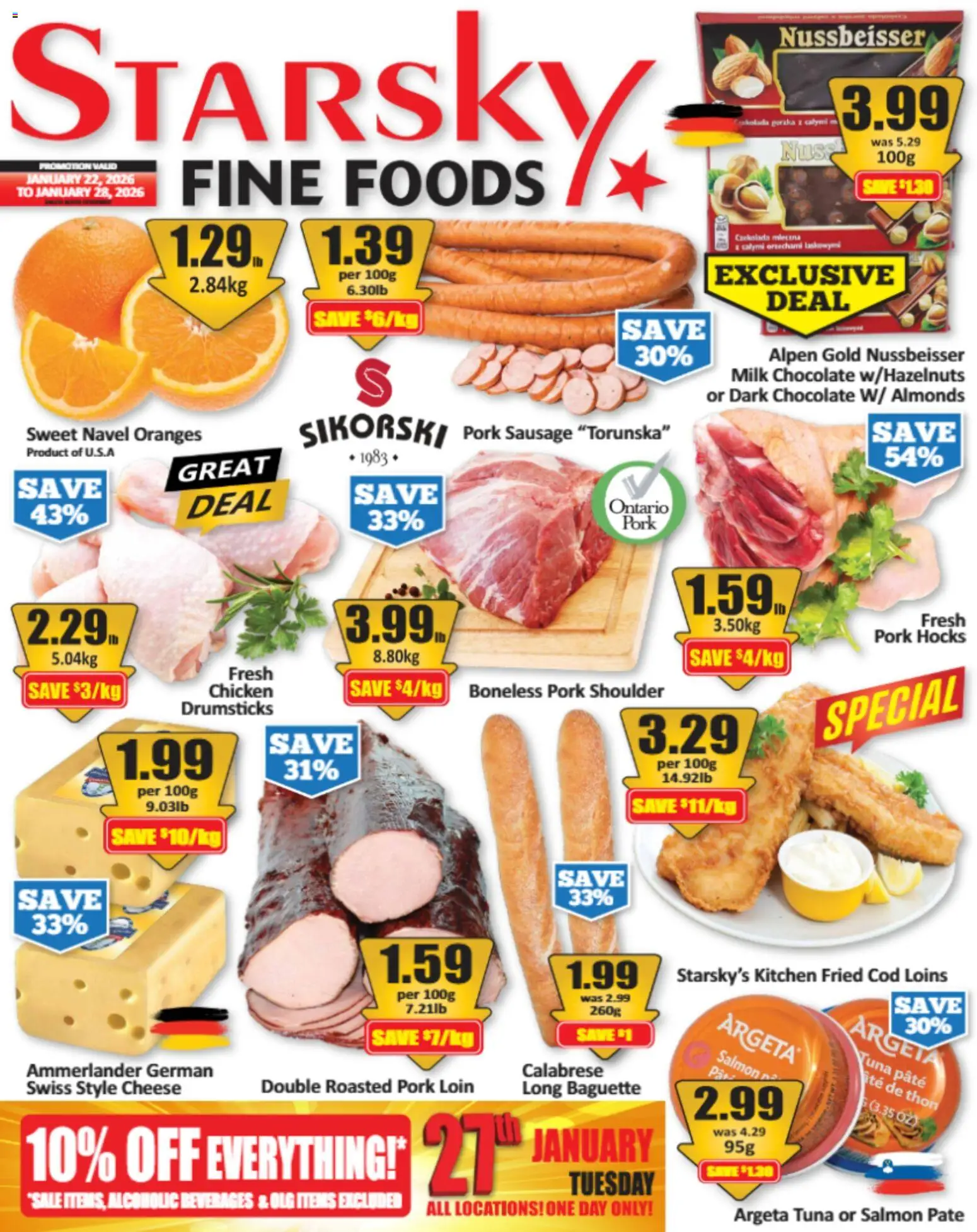 Starsky weekly flyer / circulaire - page 1- valid from Jan 22, 2026