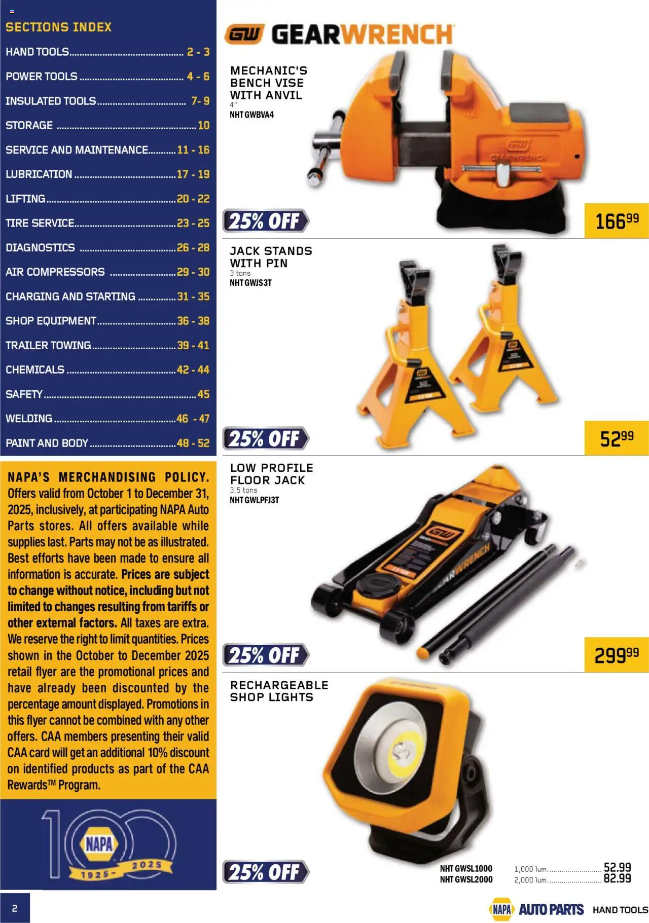 NAPA Auto Parts - Real Deals - page 2- valid from Oct 1, 2025