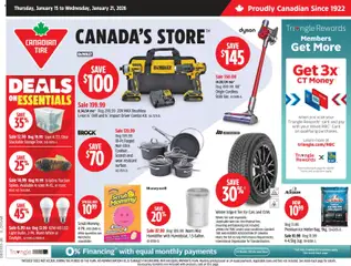 Preview Canadian Tire weekly flyer valid from Jan 15, 2026