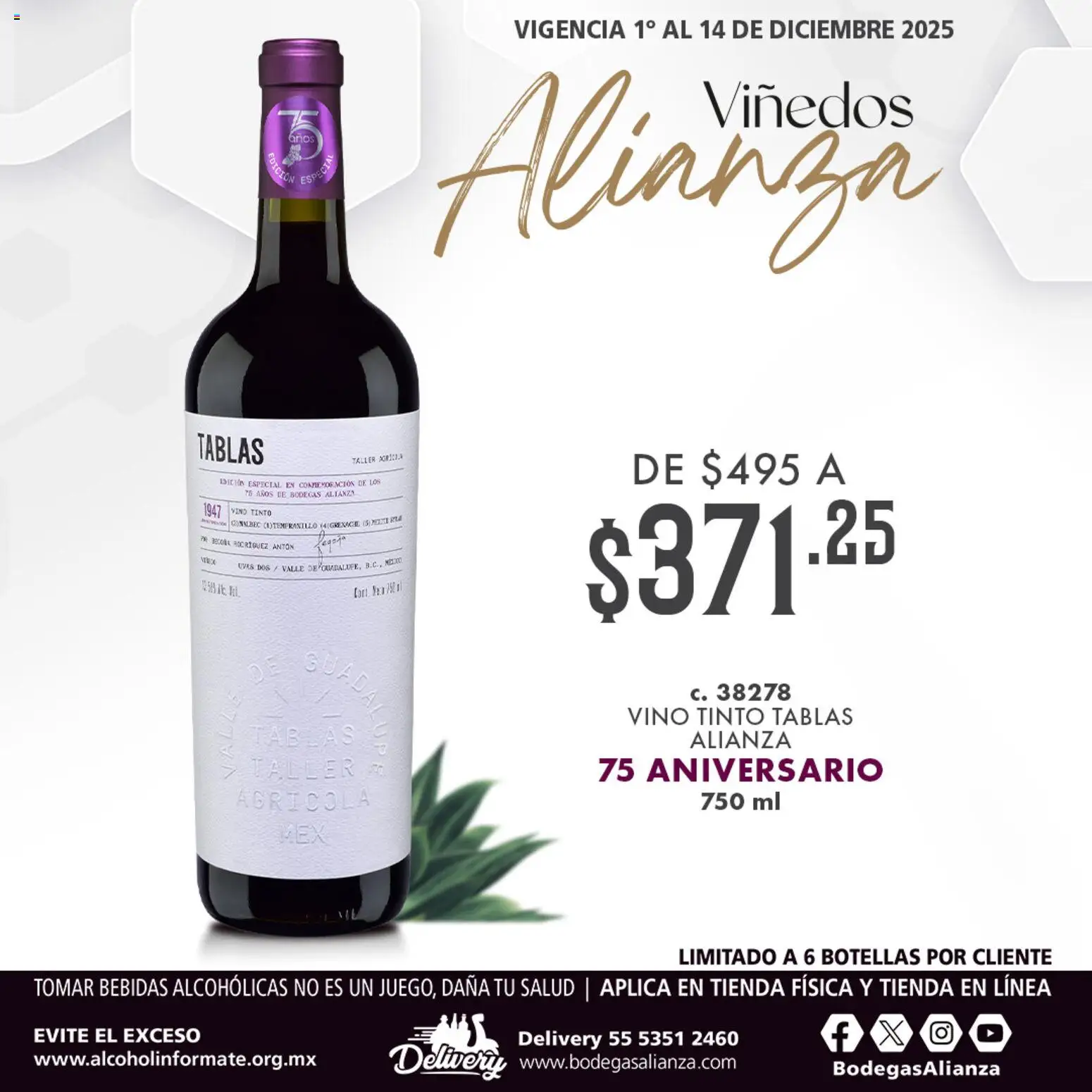 Bodegas Alianza catálogo Viñedos  - página 1- válido desde 01/12/2025