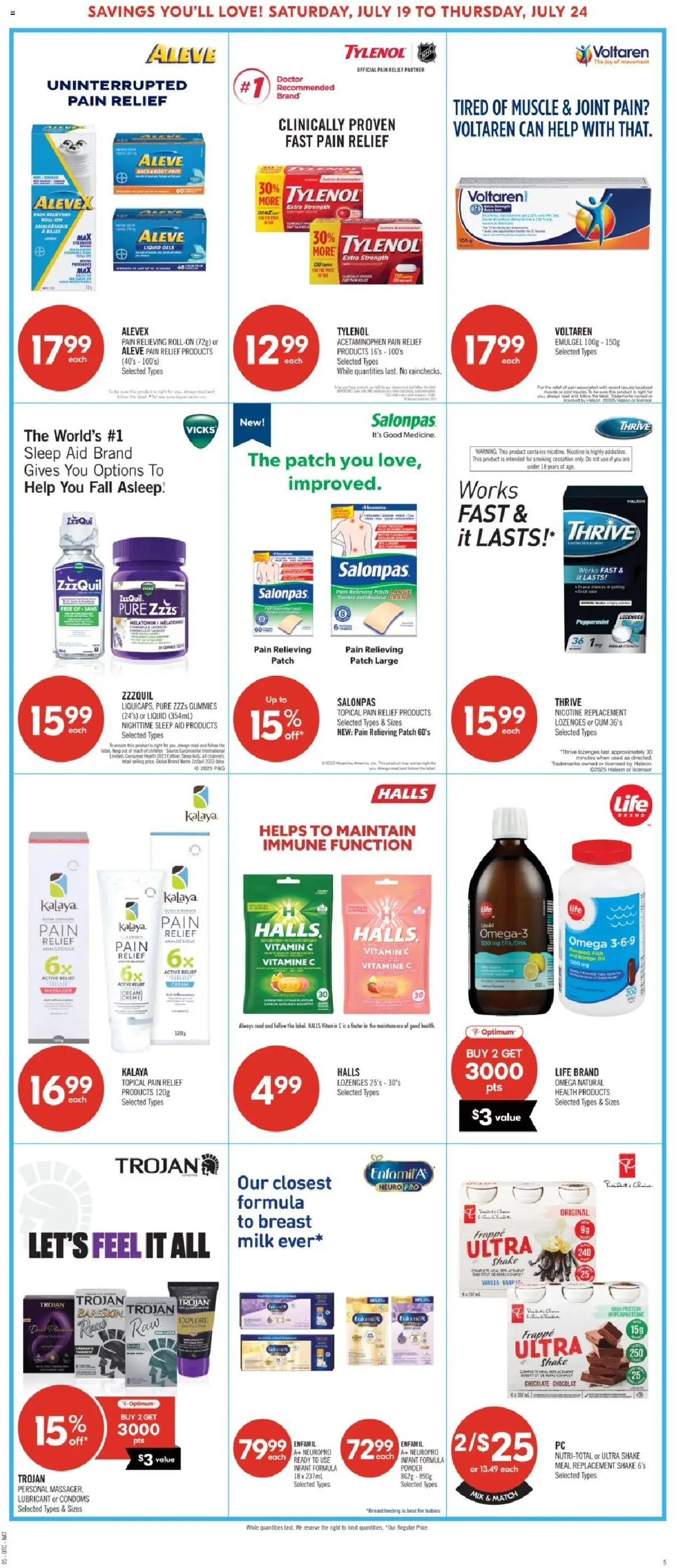 Shoppers weekly flyer / circulaire - page 8- valid from Jul 19, 2025