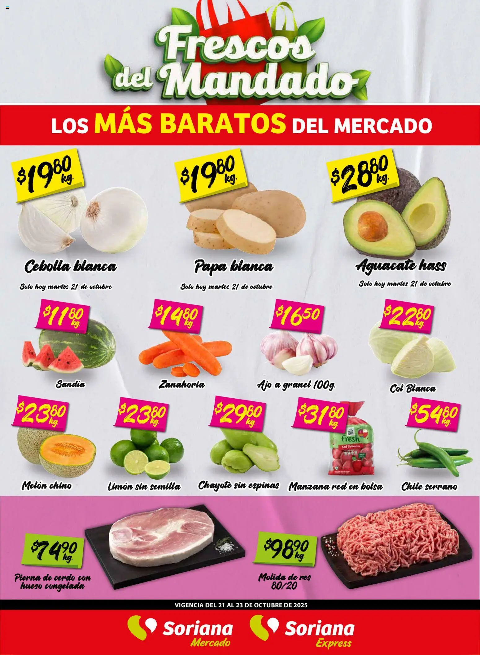 Soriana - Frescos del Mandado Mercado: Saltillo - página 1- válido desde 21/10/2025