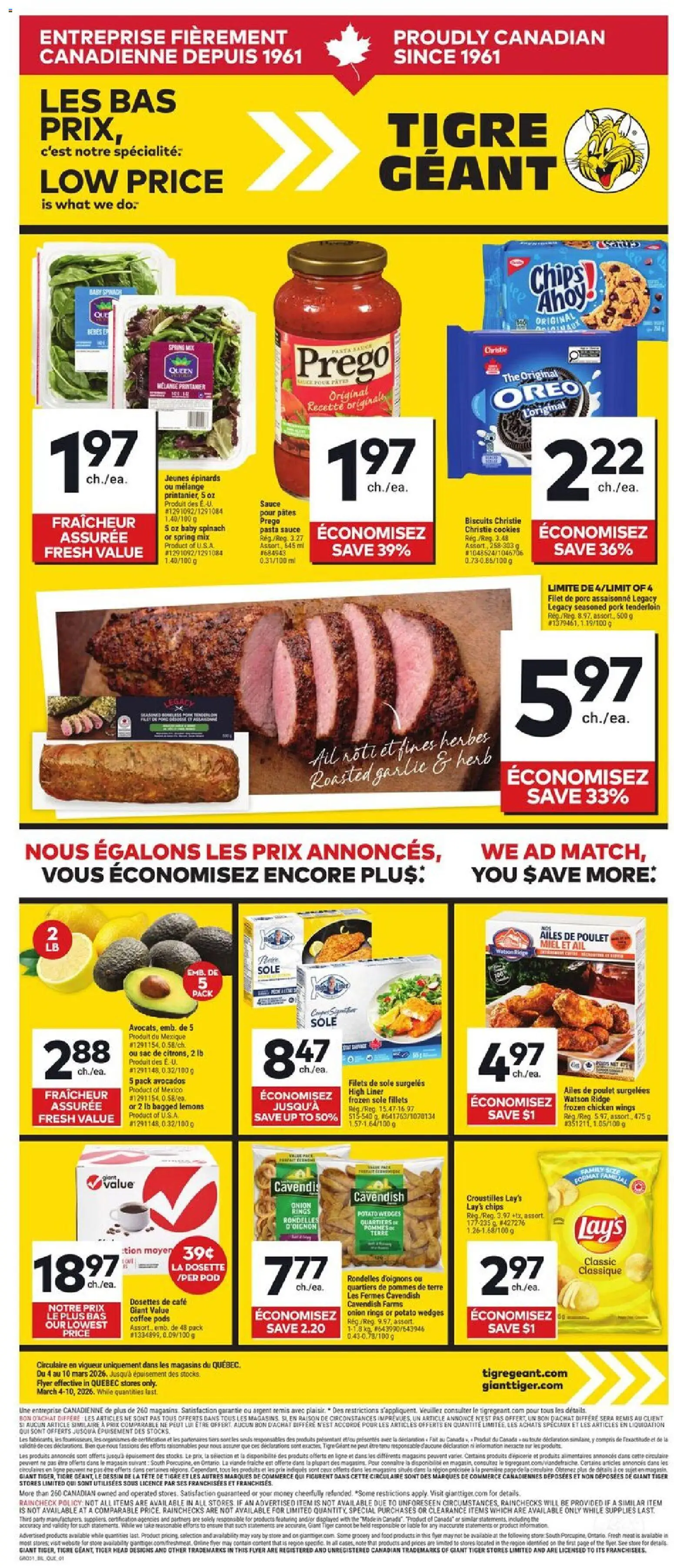 Giant Tiger weekly flyer / circulaire - page 1- valid from Mar 4, 2026