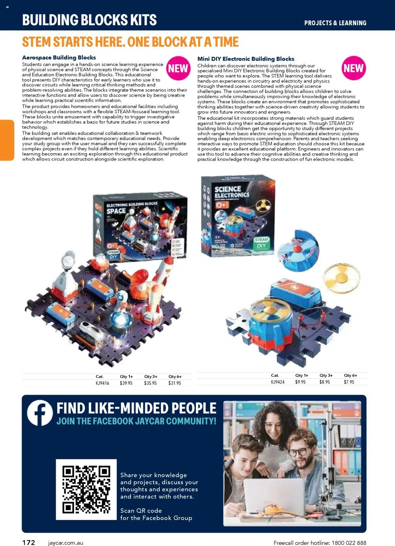 Jaycar Engineering & Scientific Catalogue 2025/2026  - page 172- valid from 09/07/2025