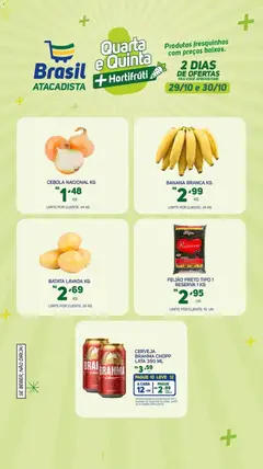 Pré-visualização Brasil Atacadista - Ofertas Hortifruti válida a partir de 29/10/2025