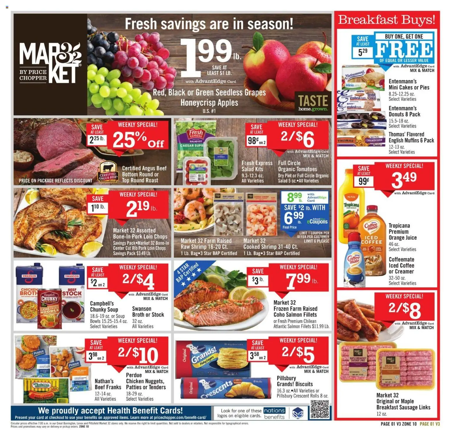 Price Chopper Weekly Current - MA - page 1- valid from 10/19/2025
