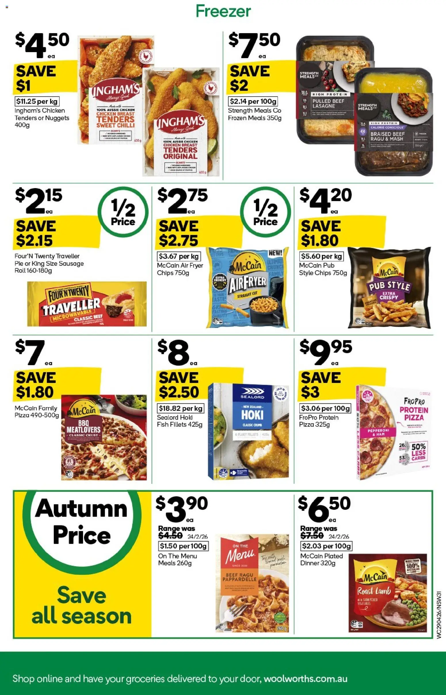 Woolworths catalogue  - page 31- valid from 29/04/2026