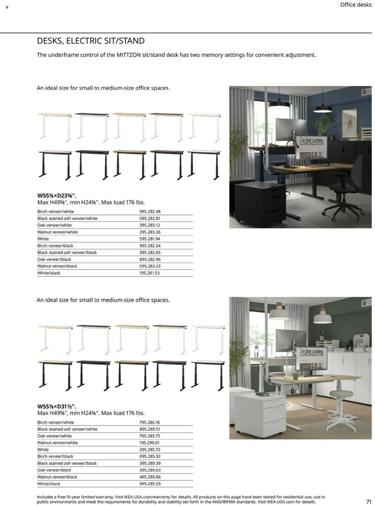 IKEA Office Brochure 2025 - page 71- valid from 03/01/2025