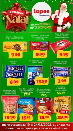Pré-visualização Lopes Supermercados - Ofertas de Natal válida a partir de 19/12/2025