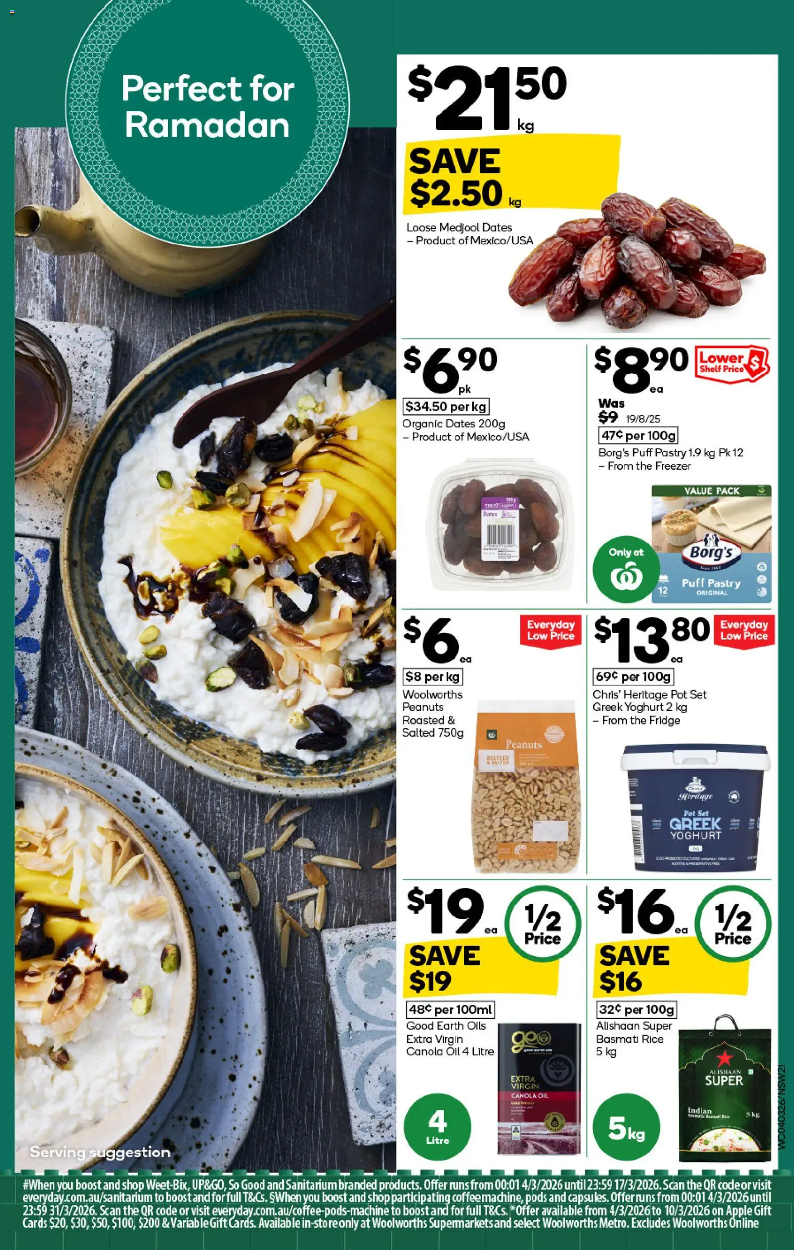 Woolworths catalogue  - page 21- valid from 04/03/2026