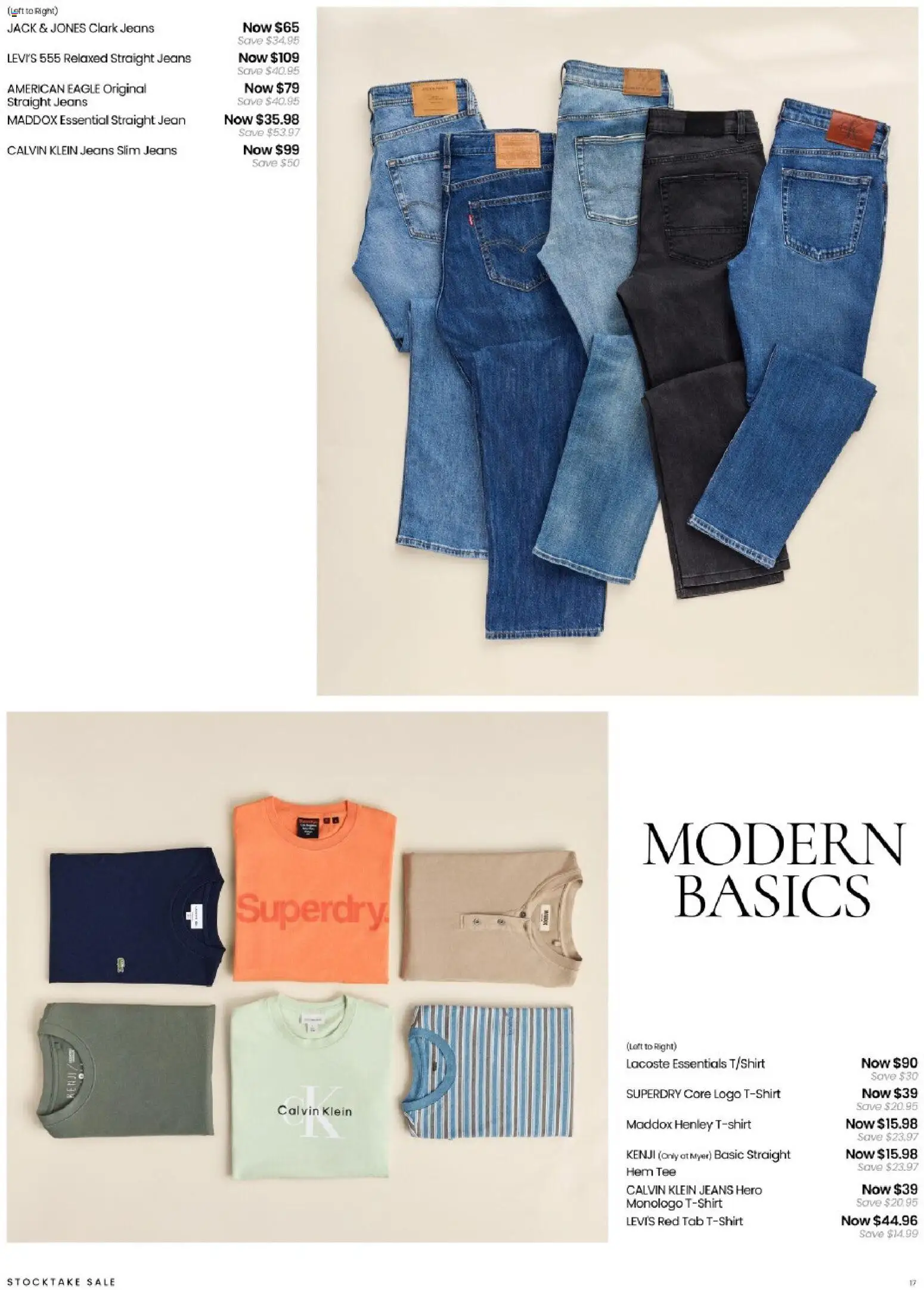 Myer - Stocktake Sale - page 17- valid from 05/01/2026