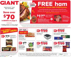 Preview Giant Weekly Ad valid from 12/12/2025