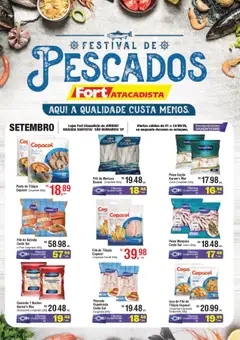 Pré-visualização Fort Atacadista - Ofertas Festival de Pescados válida a partir de 01/09/2025