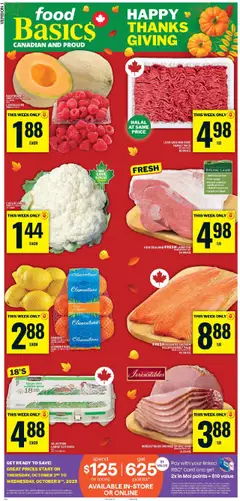 Preview Food Basics weekly flyer / circulaire valid from Oct 2, 2025