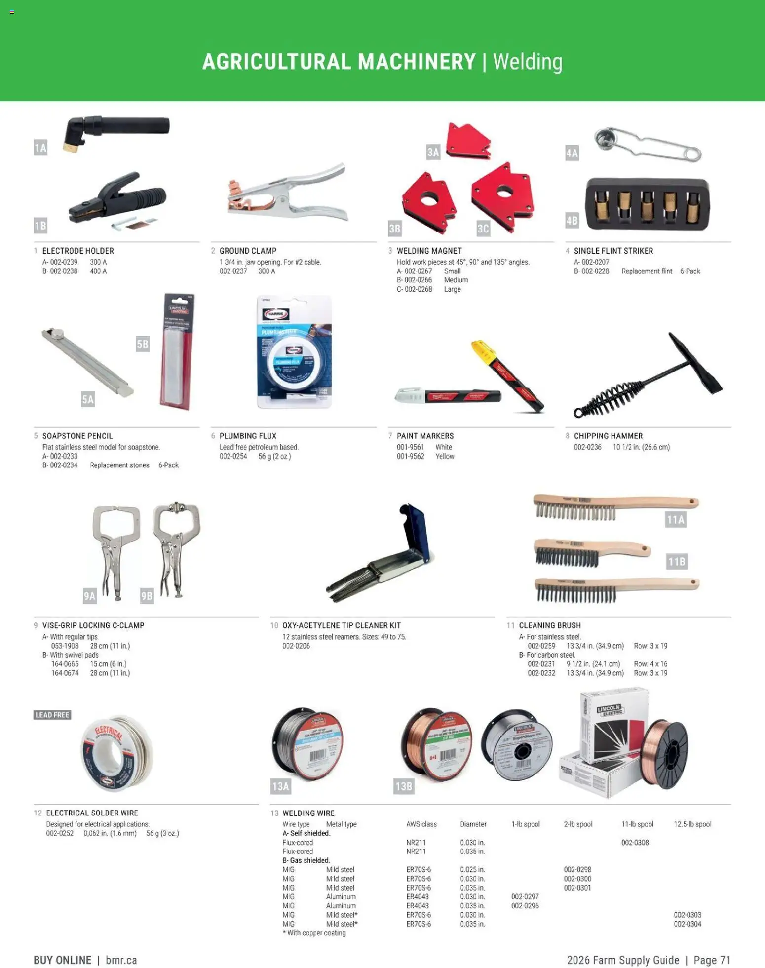 BMR - Agrizone - 2026 Farm Supply Guide - page 71- valid from Jan 9, 2026