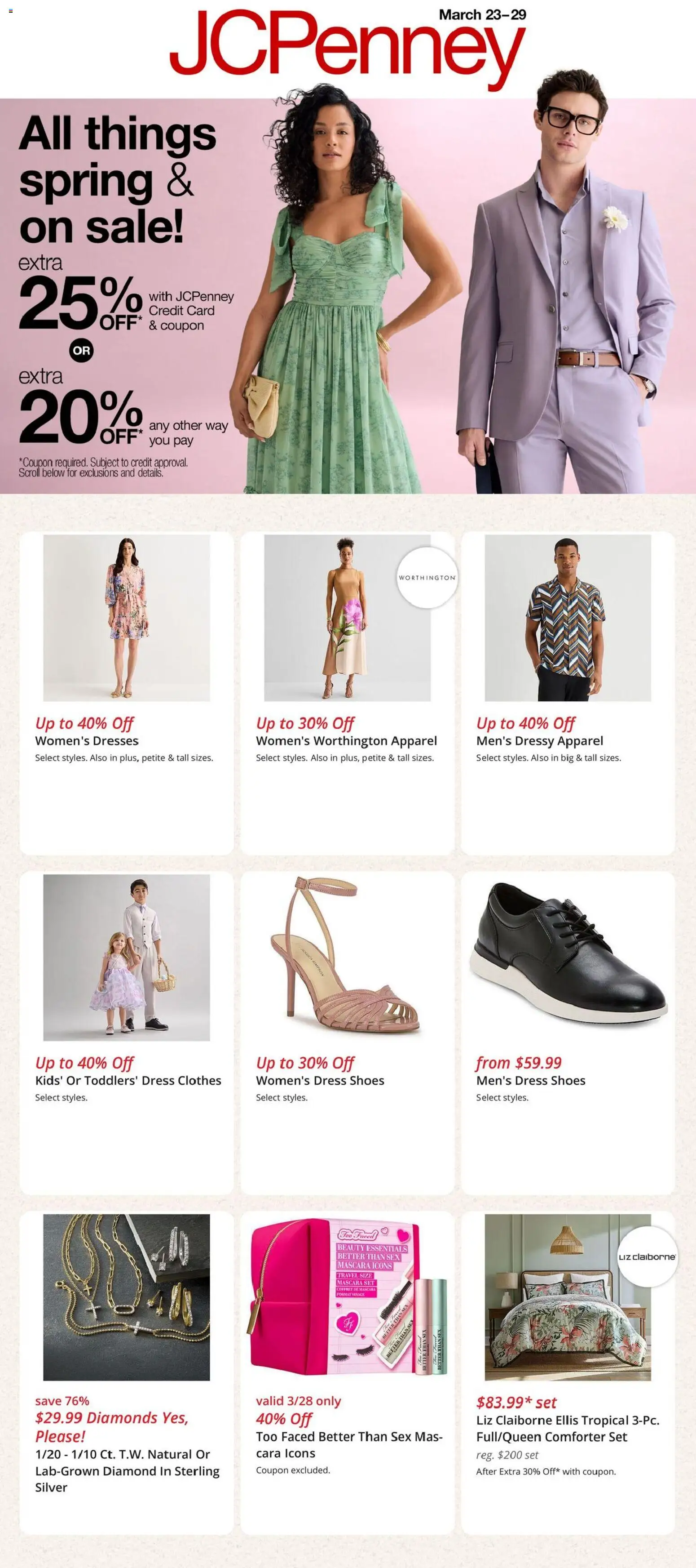 JCPenney Weekly Ad - page 1- valid from 03/23/2026