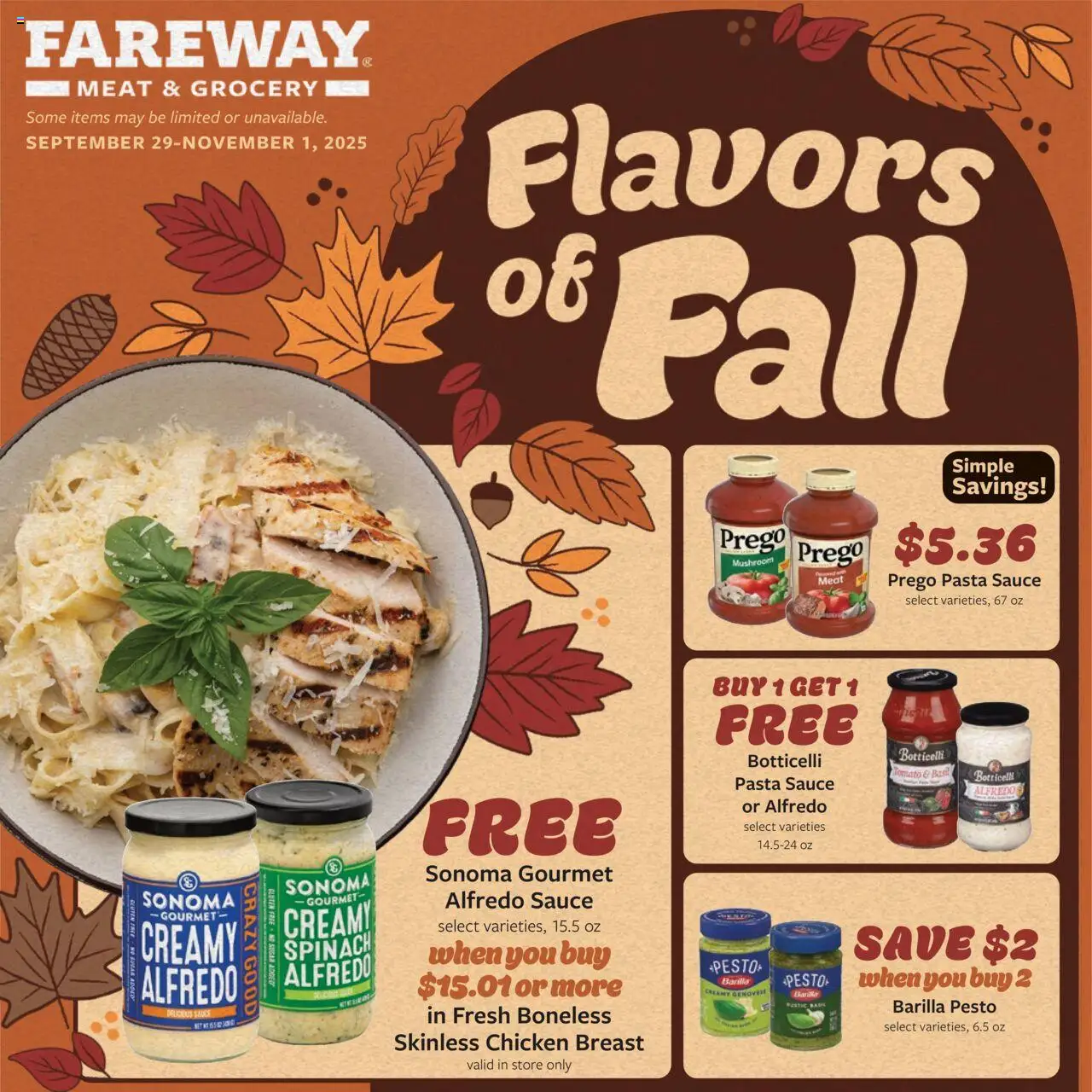 Fareway Monthly Ad - page 1- valid from 09/29/2025