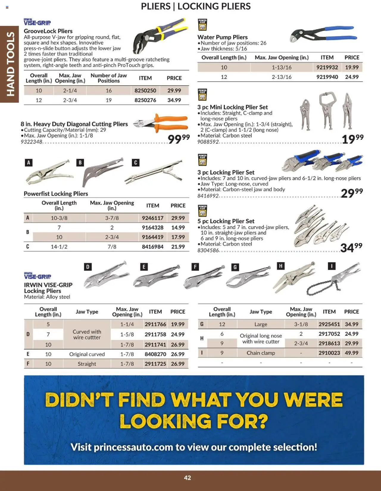 Princess Auto - Catalogue - Hand tools - page 47- valid from Apr 16, 2025