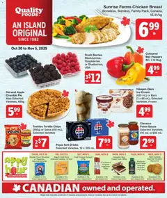 Preview Quality Foods weekly flyer / circulaire valid from Oct 30, 2025