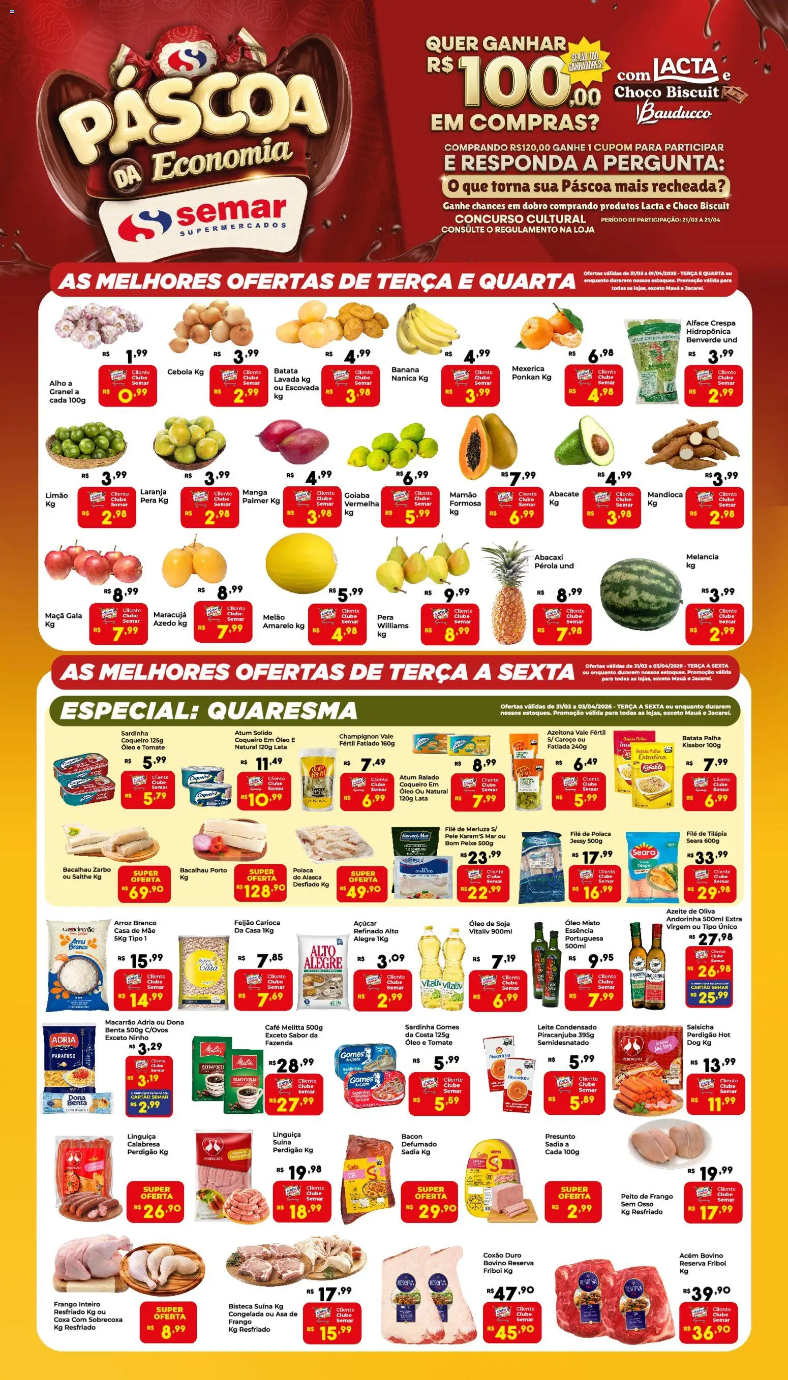 Semar Supermercado - Ofertas da semana - página 1- válido a partir de 31/03/2026
