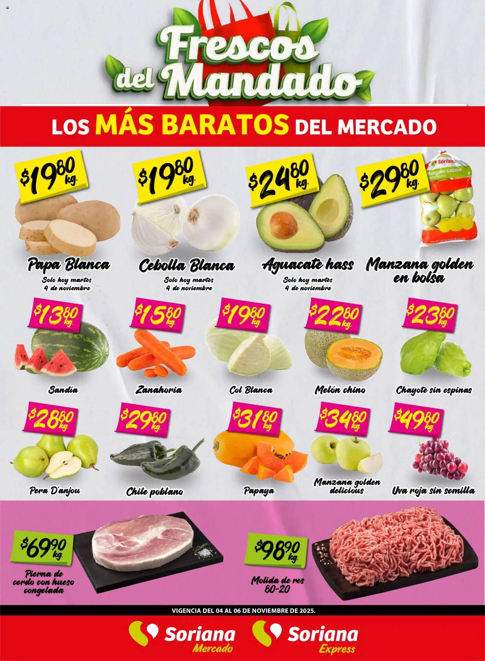 Soriana - Frescos del Mandado Mercado: Saltillo y Torreón - página 1- válido desde 04/11/2025