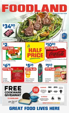 Foodland catalogue preview - valid from 15/04/2026