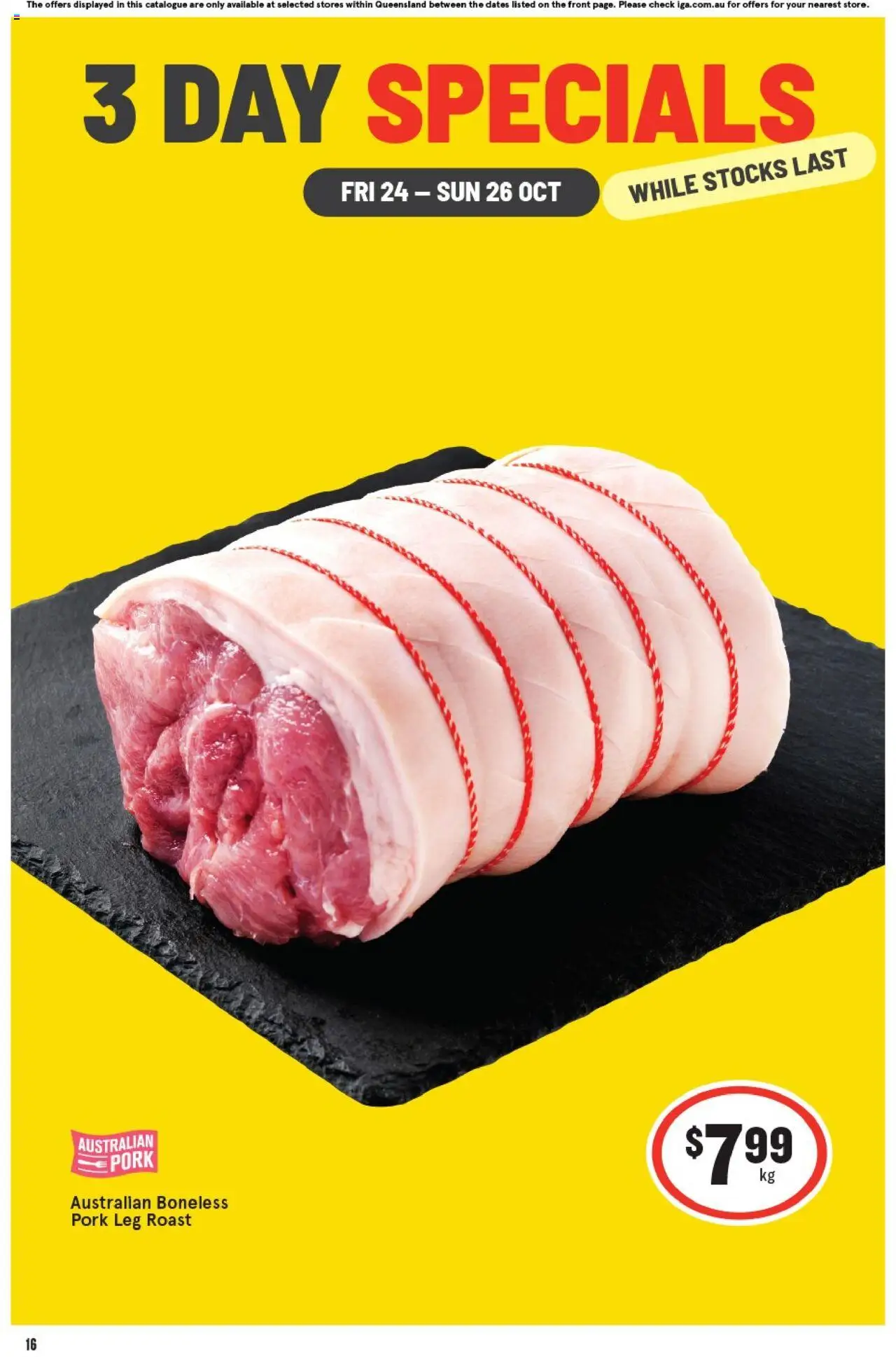 IGA - 3 Day Specials QLD - page 1- valid from 24/10/2025